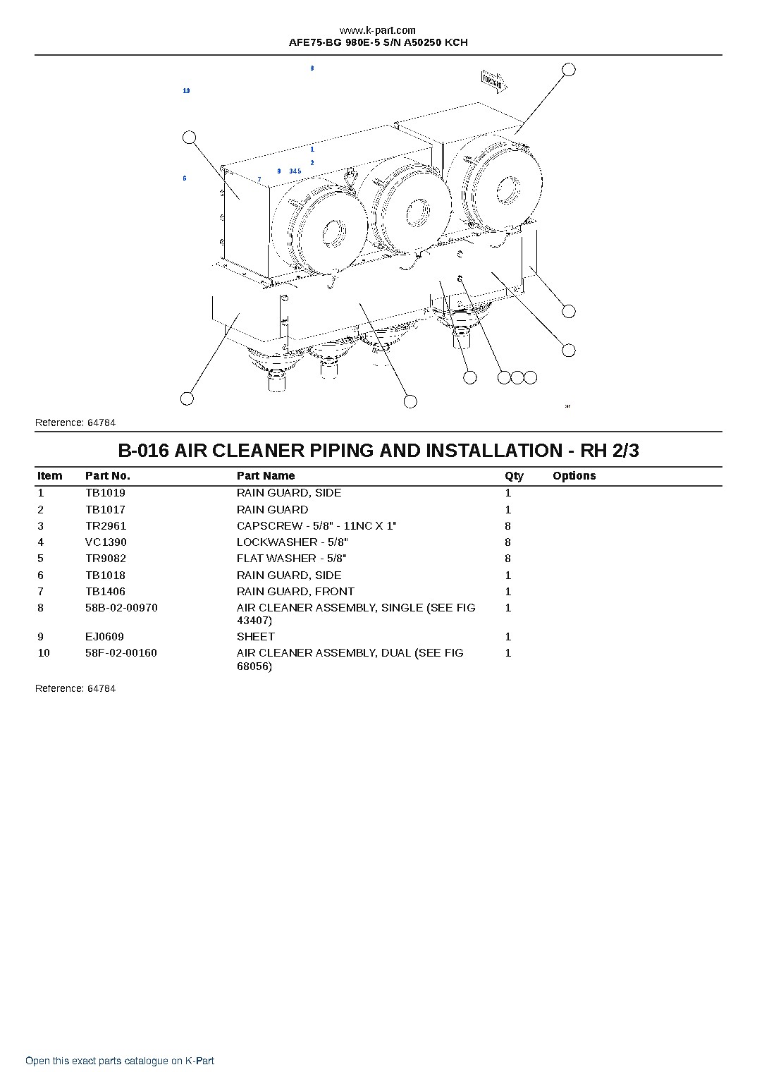 AFE75-BG 980E-5 S/N A50250  KCH – sample page 8