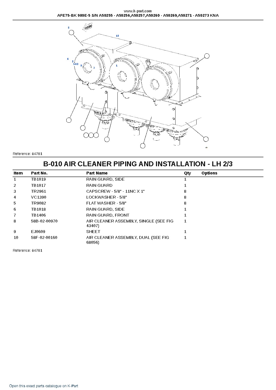 AFE75-BK 980E-5 S/N A50255 – A50256,A50257,A50260 – A50269,A50271 – A50273 KNA – sample page 5 AFE75-BK 980E-5 S/N A50255 – A50256,A50257,A50260 – A50269,A50271 – A50273 KNA – sample page 5