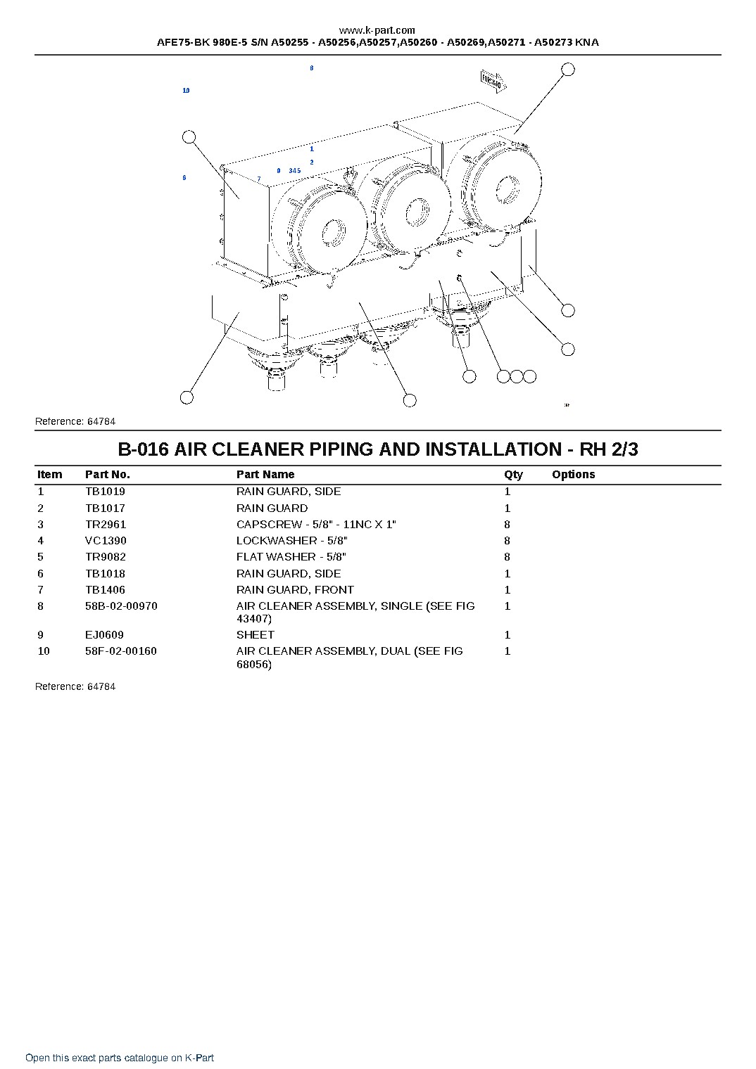 AFE75-BK 980E-5 S/N A50255 – A50256,A50257,A50260 – A50269,A50271 – A50273 KNA – sample page 8 AFE75-BK 980E-5 S/N A50255 – A50256,A50257,A50260 – A50269,A50271 – A50273 KNA – sample page 8