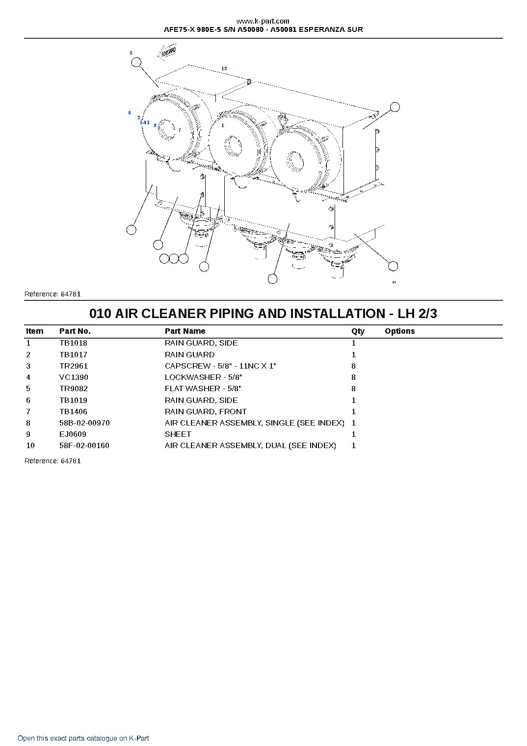 AFE75-X 980E-5 S/N A50080 – A50081 ESPERANZA SUR – sample page 5 AFE75-X 980E-5 S/N A50080 – A50081 ESPERANZA SUR – sample page 5