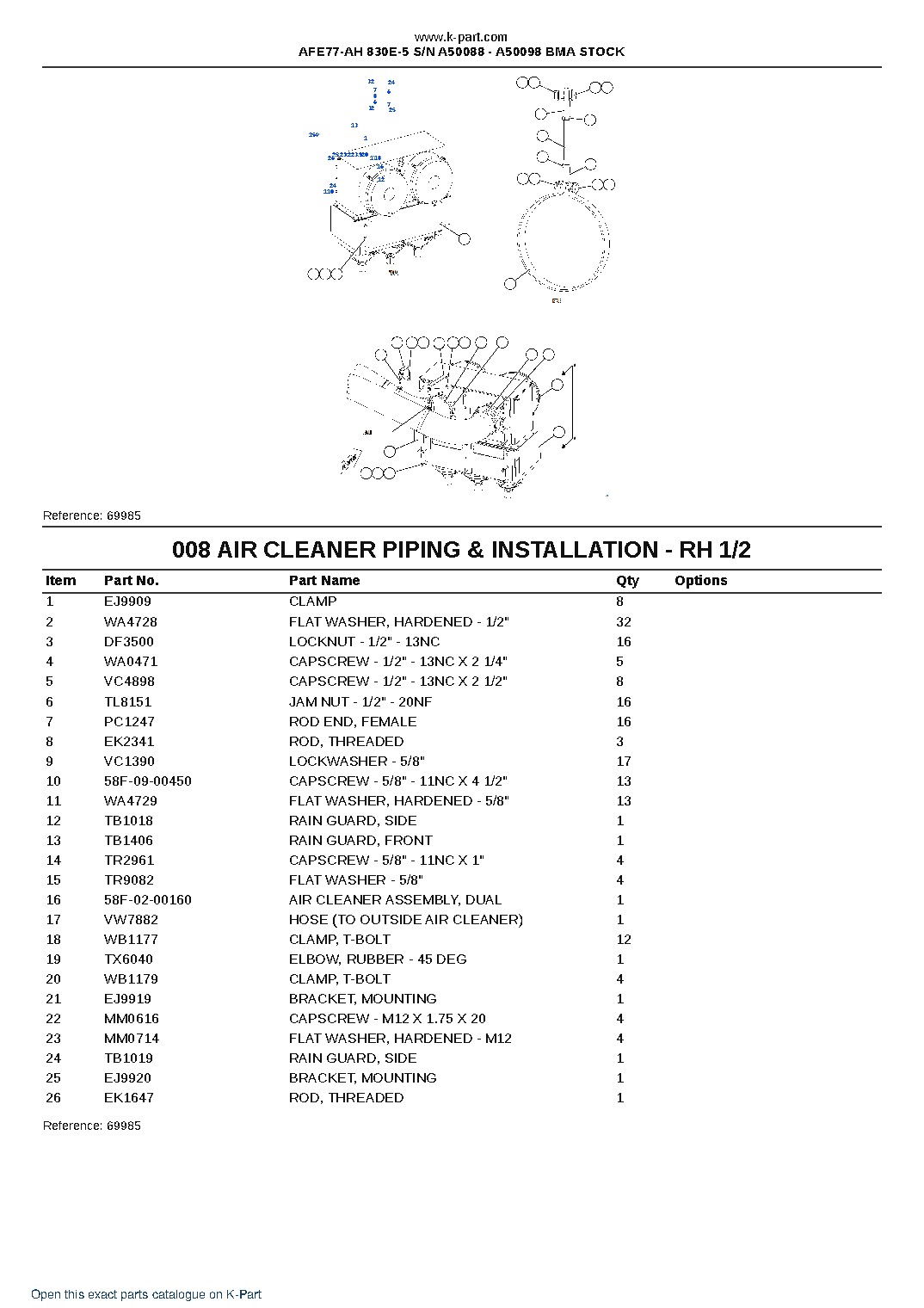 AFE77-AH 830E-5 S/N A50088 – A50098 BMA STOCK – sample page 5 AFE77-AH 830E-5 S/N A50088 – A50098 BMA STOCK – sample page 5