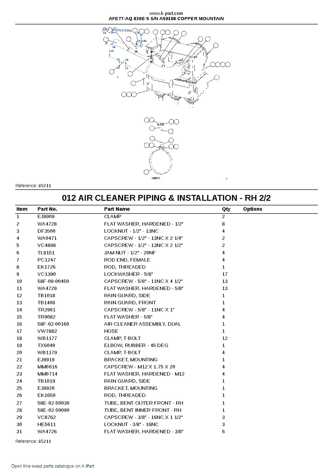 AFE77-AQ 830E-5 S/N A50108  COPPER MOUNTAIN – sample page 7