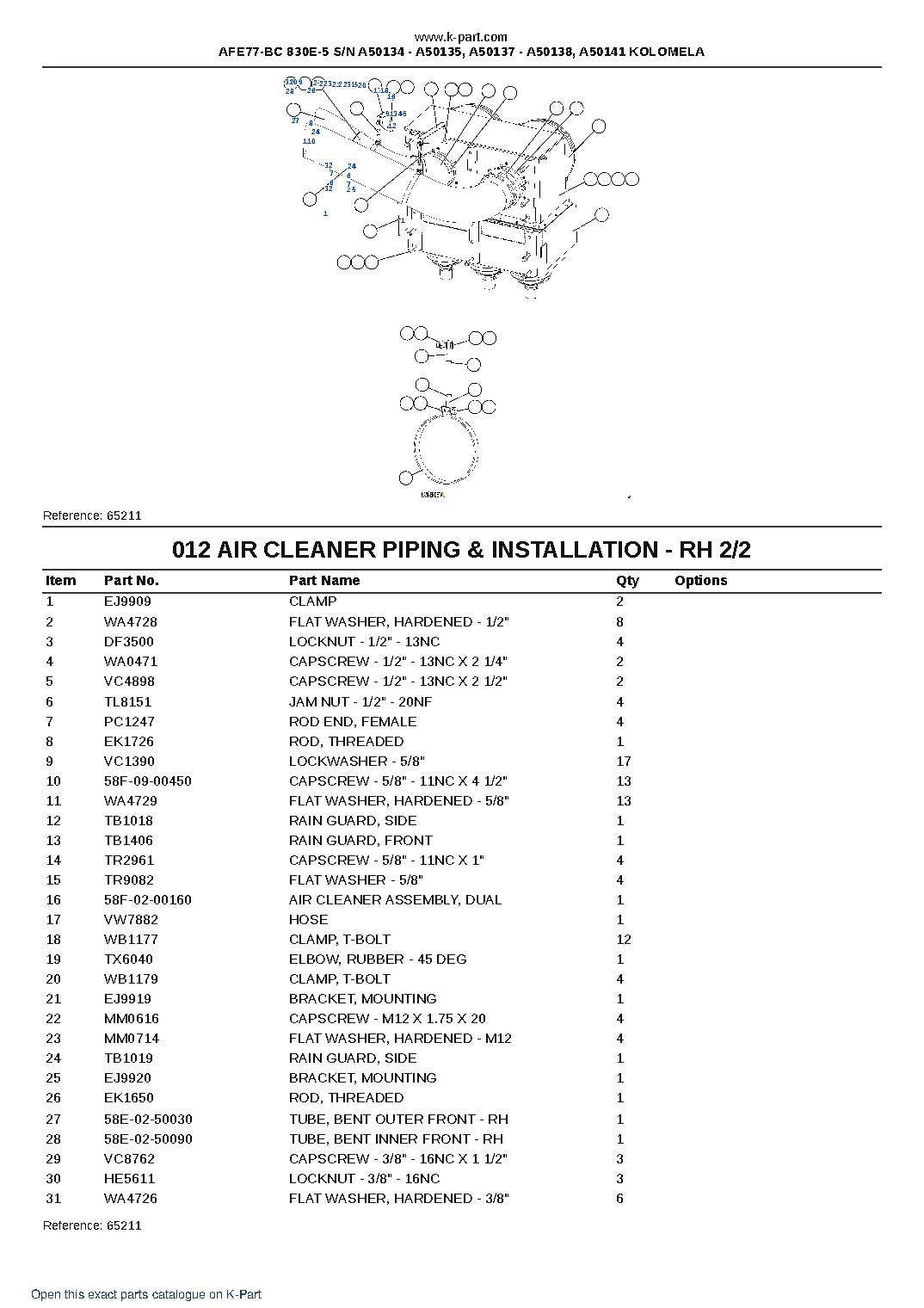 AFE77-BC 830E-5 S/N A50134 – A50135, A50137 – A50138, A50141  KOLOMELA – sample page 7