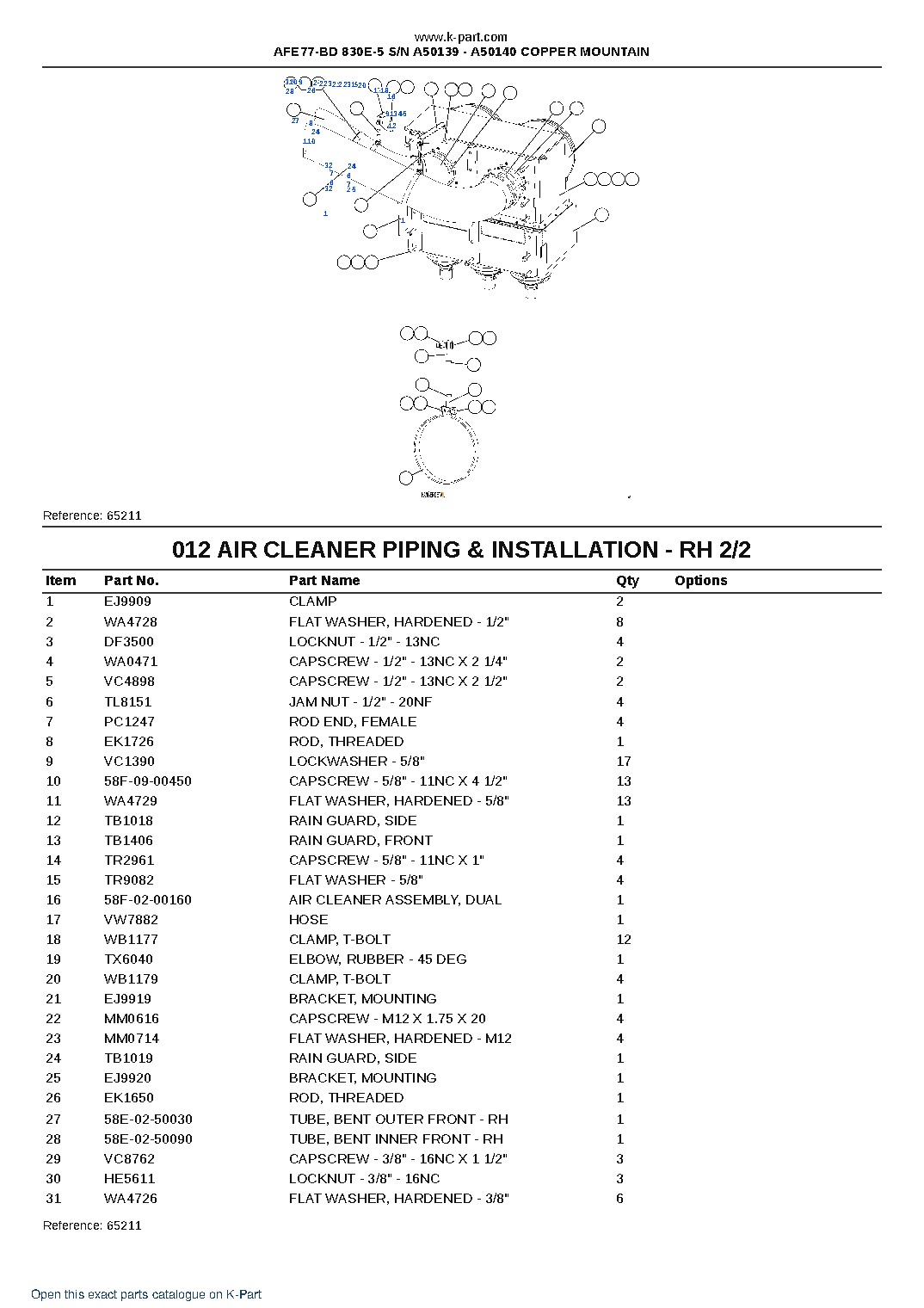 AFE77-BD 830E-5 S/N A50139 – A50140 COPPER MOUNTAIN – sample page 7 AFE77-BD 830E-5 S/N A50139 – A50140 COPPER MOUNTAIN – sample page 7