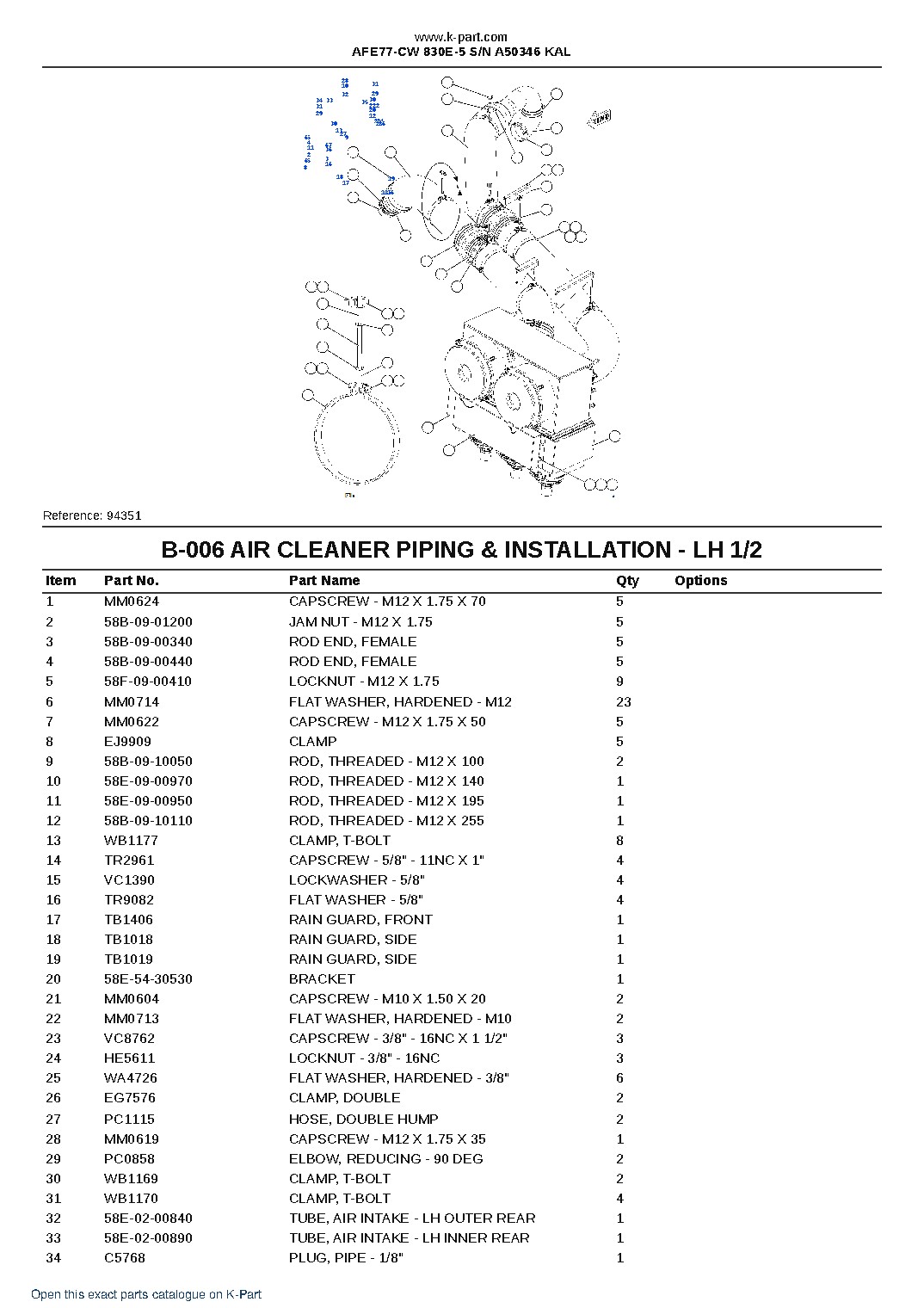 AFE77-CW 830E-5 S/N A50346  KAL – sample page 3