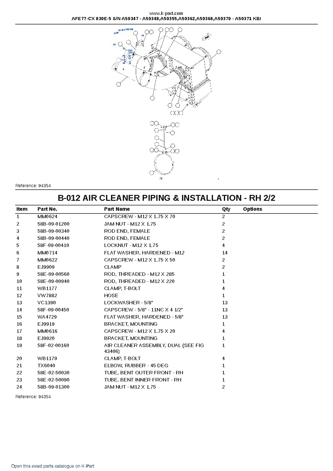 AFE77-CX 830E-5 S/N A50347 – A50348,A50355,A50362,A50368,A50370 – A50371 KBI – sample page 8 AFE77-CX 830E-5 S/N A50347 – A50348,A50355,A50362,A50368,A50370 – A50371 KBI – sample page 8