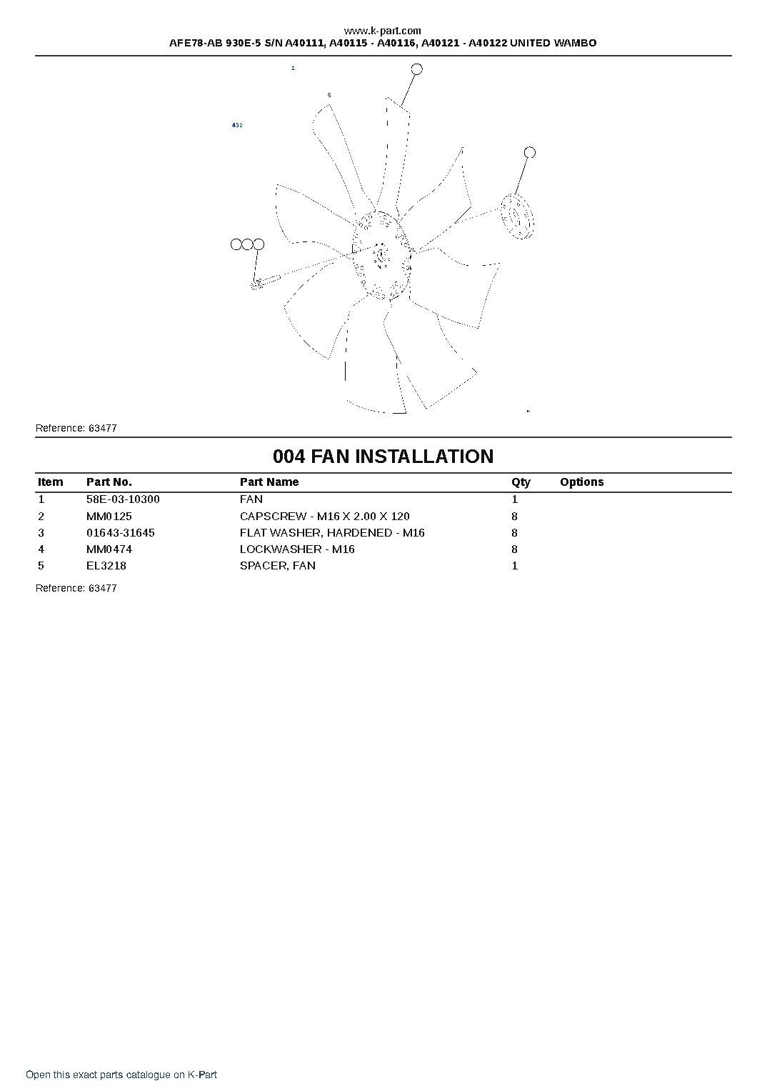 AFE78-AB 930E-5 S/N A40111, A40115 – A40116, A40121 – A40122  UNITED WAMBO – sample page 2