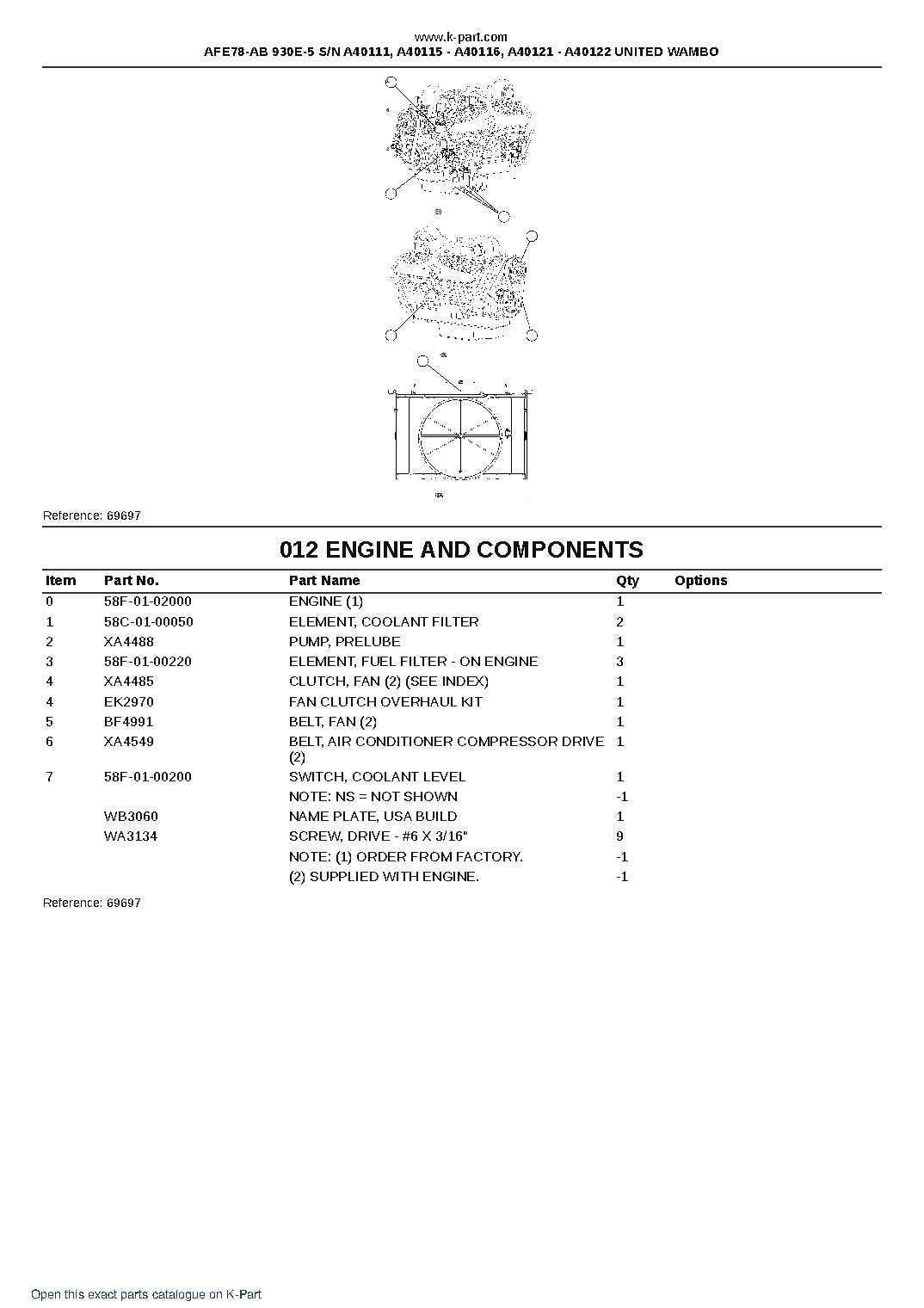 AFE78-AB 930E-5 S/N A40111, A40115 – A40116, A40121 – A40122  UNITED WAMBO – sample page 8