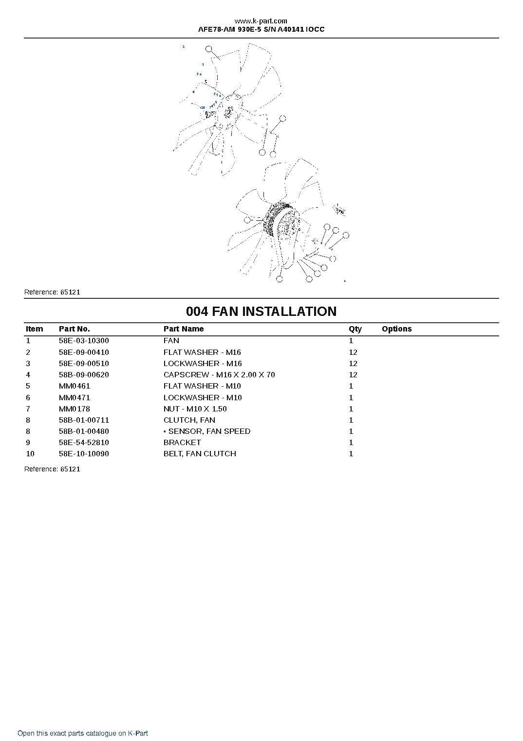 AFE78-AM 930E-5 S/N A40141  IOCC – sample page 2
