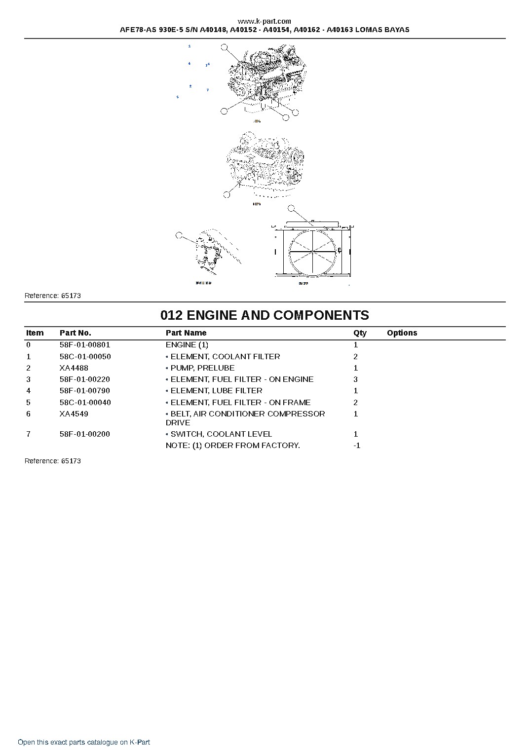 AFE78-AS 930E-5 S/N A40148, A40152 – A40154, A40162 – A40163  LOMAS BAYAS – sample page 6