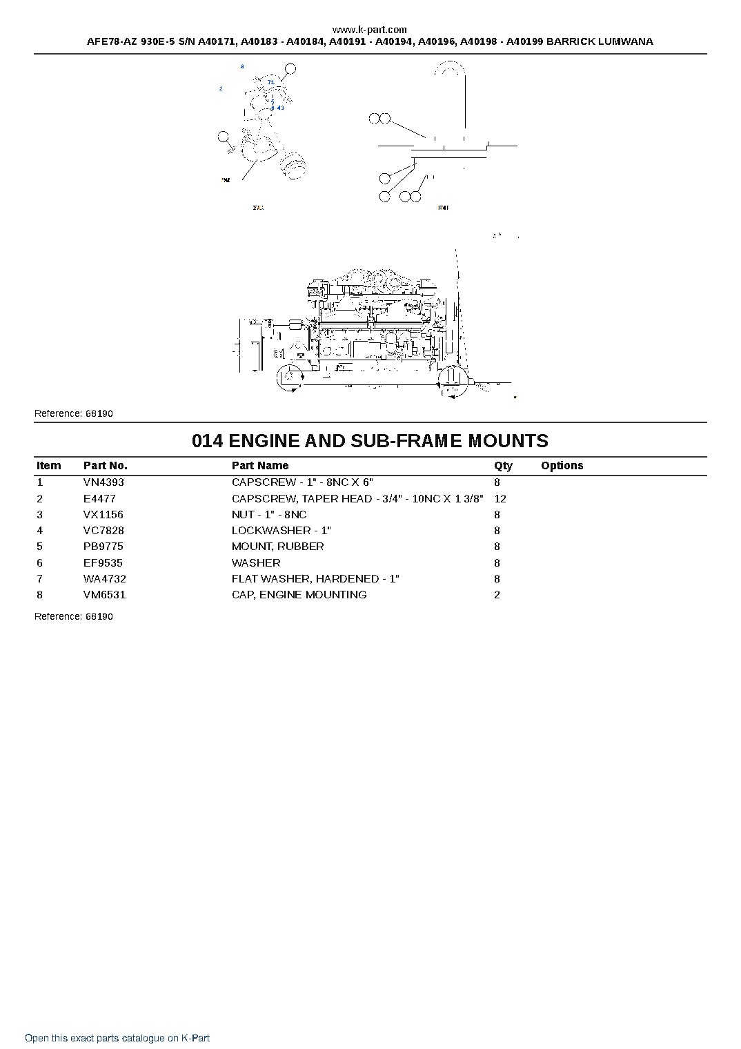 AFE78-AZ 930E-5 S/N A40171, A40183 – A40184, A40191 – A40194, A40196, A40198 – A40199 BARRICK LUMWANA – sample page 7 AFE78-AZ 930E-5 S/N A40171, A40183 – A40184, A40191 – A40194, A40196, A40198 – A40199 BARRICK LUMWANA – sample page 7