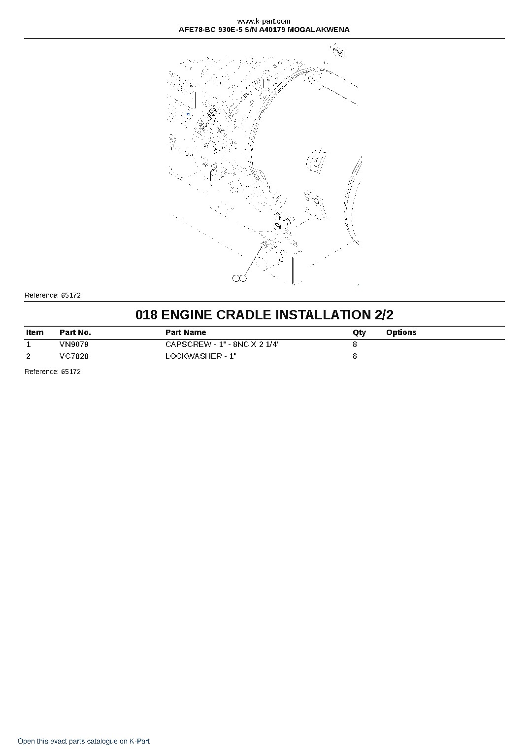 AFE78-BC 930E-5 S/N A40179 MOGALAKWENA – sample page 9 AFE78-BC 930E-5 S/N A40179 MOGALAKWENA – sample page 9