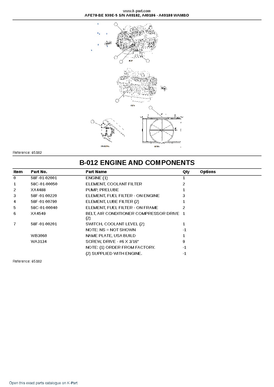 AFE78-BE 930E-5 S/N A40182, A40186 – A40188 WAMBO – sample page 8 AFE78-BE 930E-5 S/N A40182, A40186 – A40188 WAMBO – sample page 8