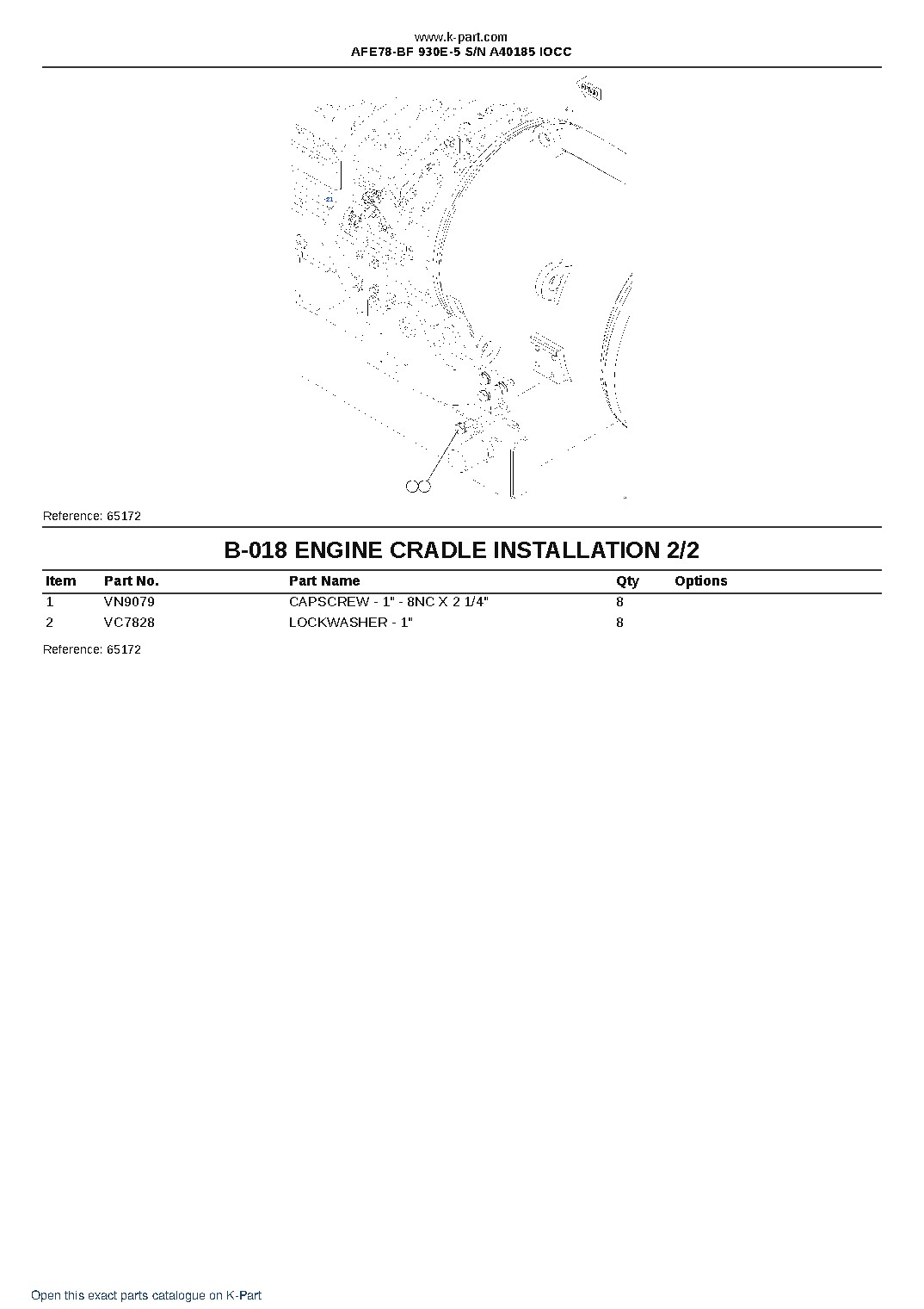 AFE78-BF 930E-5 S/N A40185  IOCC – sample page 9
