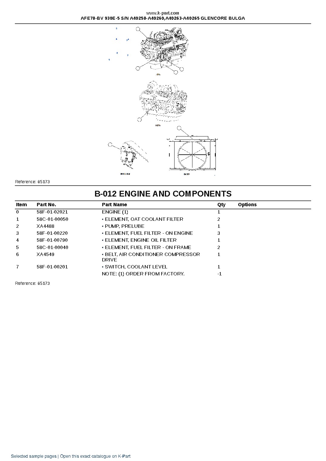 AFE78-BV 930E-5 S/N A40258-A40260,A40263-A40265 GLENCORE BULGA – sample page 3 AFE78-BV 930E-5 S/N A40258-A40260,A40263-A40265 GLENCORE BULGA – sample page 3