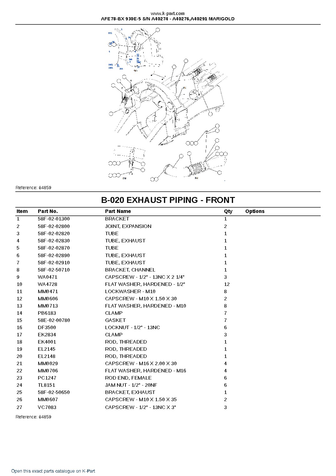 AFE78-BX 930E-5 S/N A40274 – A40276,A40291 MARIGOLD – sample page 10 AFE78-BX 930E-5 S/N A40274 – A40276,A40291 MARIGOLD – sample page 10