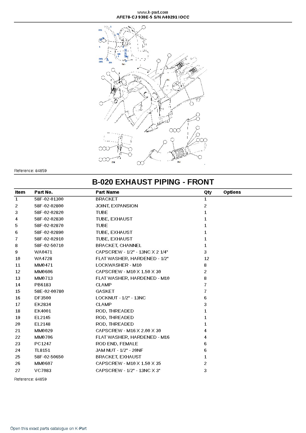 AFE78-CJ 930E-5 S/N A40291 IOCC – sample page 10 AFE78-CJ 930E-5 S/N A40291 IOCC – sample page 10