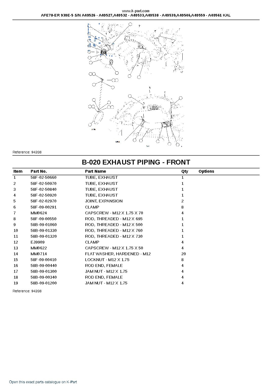 AFE78-ER 930E-5 S/N A40526 – A40527,A40532 – A40533,A40538 – A40539,A40546,A40559 – A40561 KAL – sample page 10 AFE78-ER 930E-5 S/N A40526 – A40527,A40532 – A40533,A40538 – A40539,A40546,A40559 – A40561 KAL – sample page 10