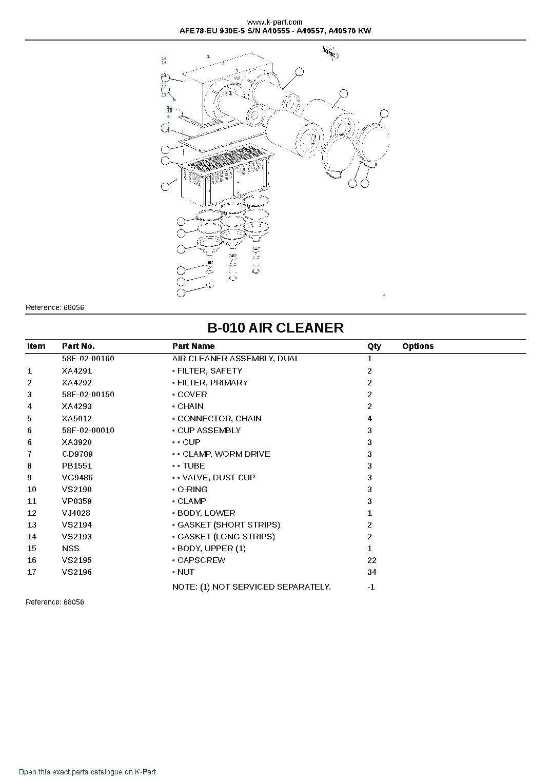 AFE78-EU 930E-5 S/N A40555 – A40557, A40570  KW – sample page 5