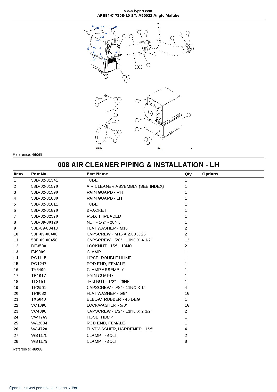 AFE84-C 730E-10 S/N A50021  Anglo Mafube – sample page 5