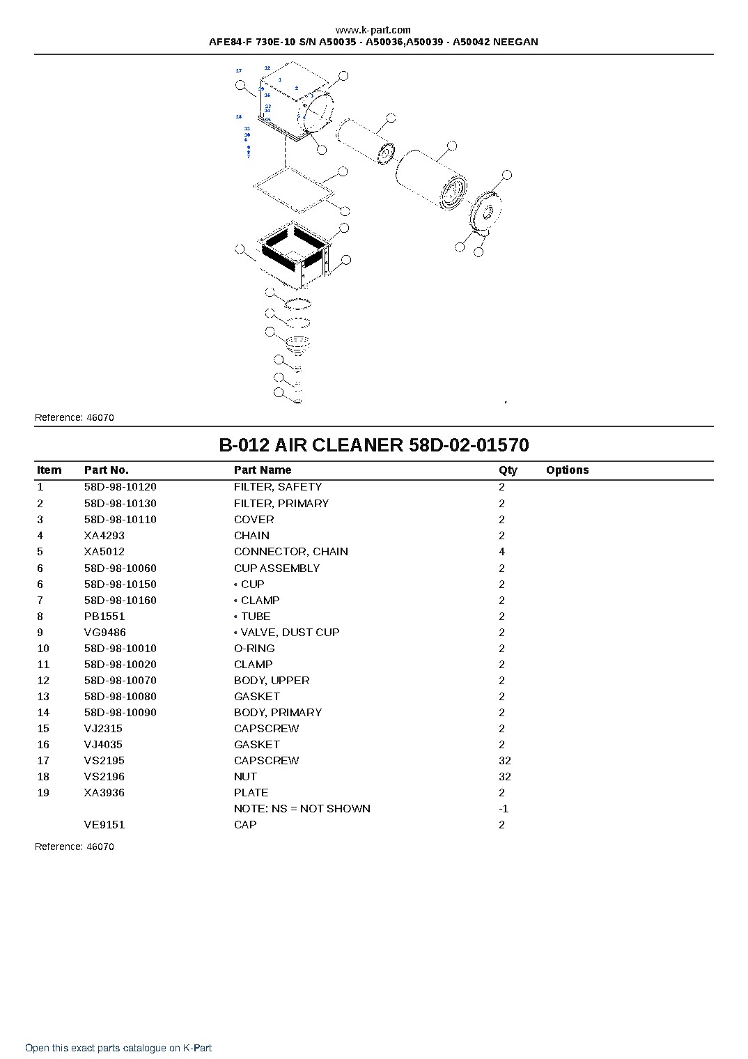 AFE84-F 730E-10 S/N A50035 – A50036,A50039 – A50042  NEEGAN – sample page 6