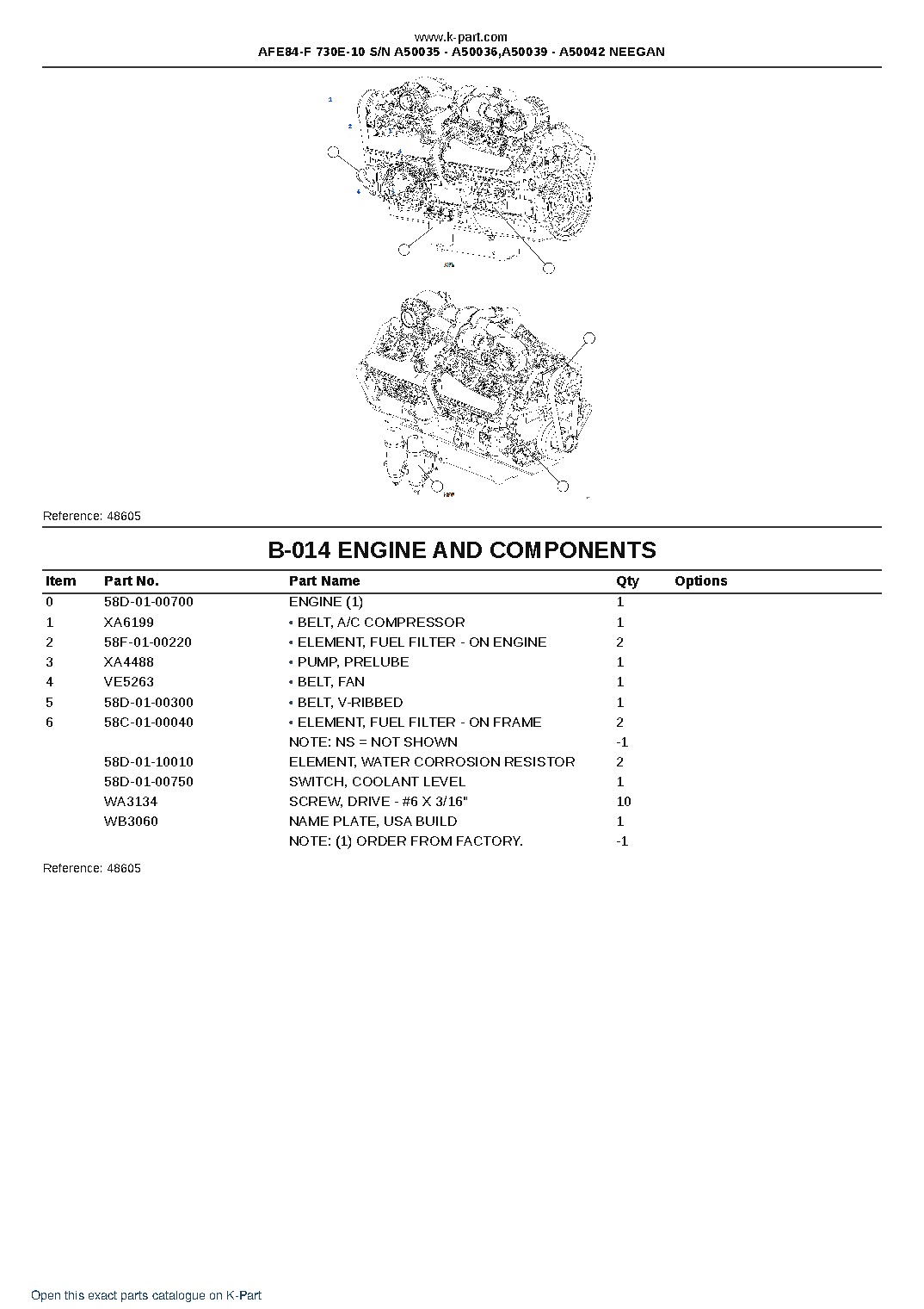 AFE84-F 730E-10 S/N A50035 – A50036,A50039 – A50042  NEEGAN – sample page 7