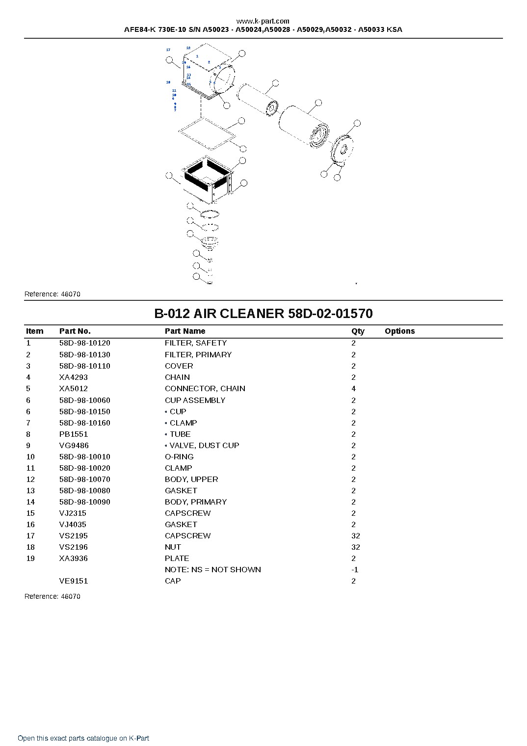 AFE84-K 730E-10 S/N A50023 – A50024,A50028 – A50029,A50032 – A50033 KSA – sample page 6 AFE84-K 730E-10 S/N A50023 – A50024,A50028 – A50029,A50032 – A50033 KSA – sample page 6