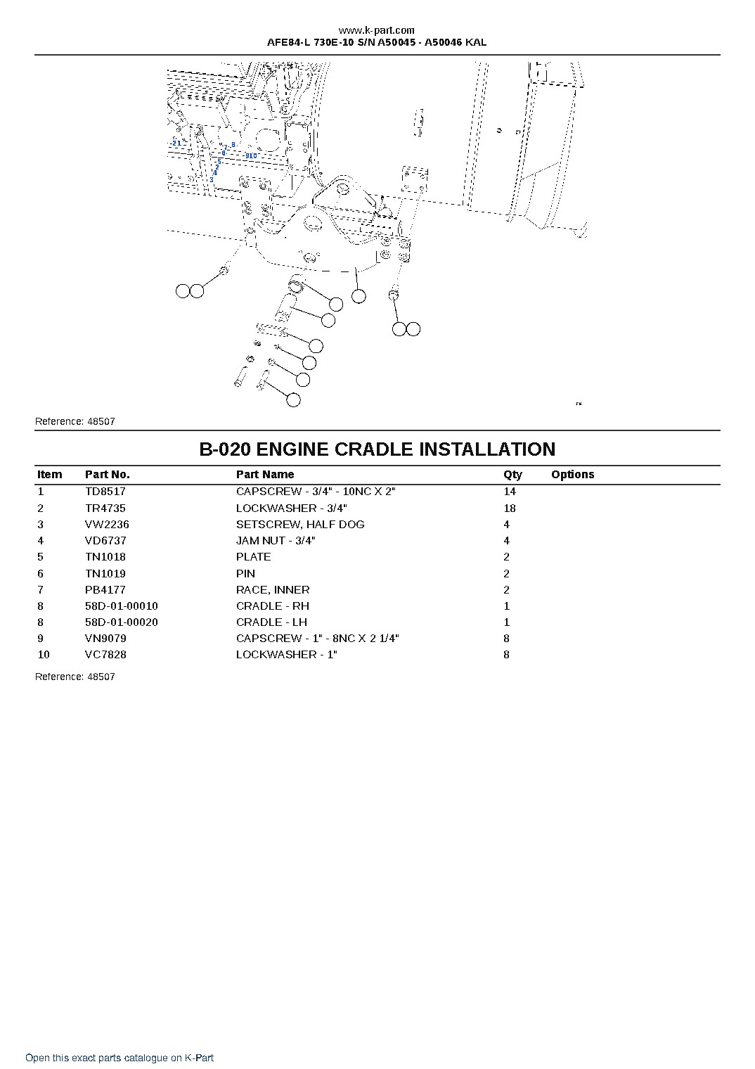 AFE84-L 730E-10 S/N A50045 – A50046 KAL – sample page 10 AFE84-L 730E-10 S/N A50045 – A50046 KAL – sample page 10