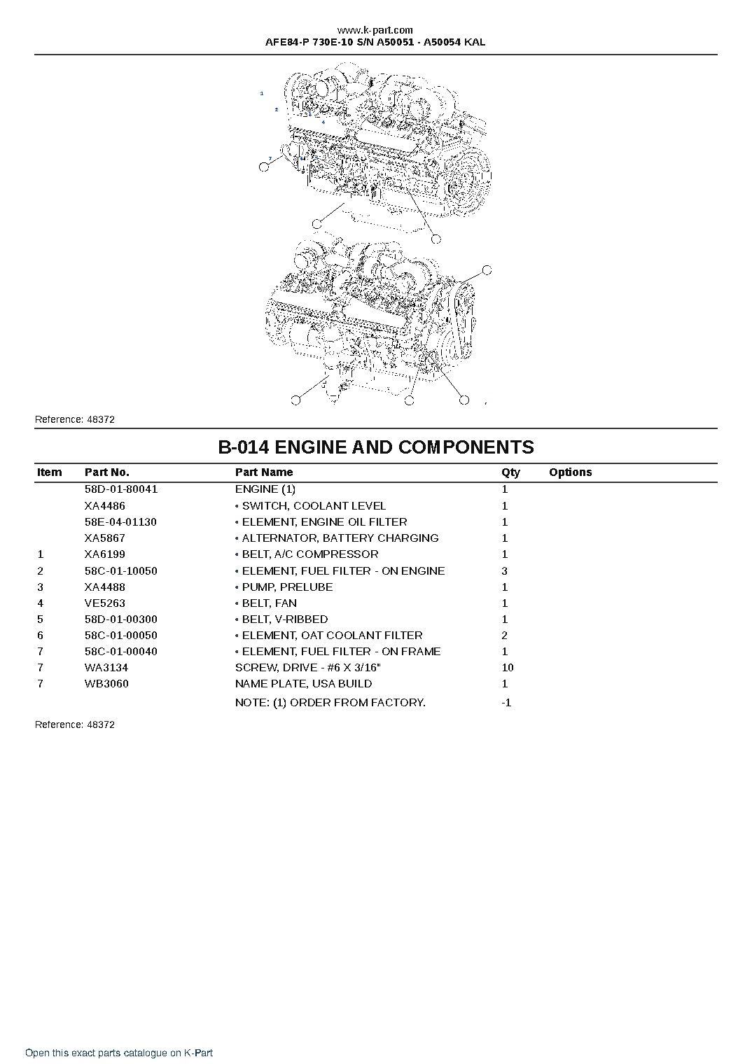 AFE84-P 730E-10 S/N A50051 – A50054 KAL – sample page 8 AFE84-P 730E-10 S/N A50051 – A50054 KAL – sample page 8