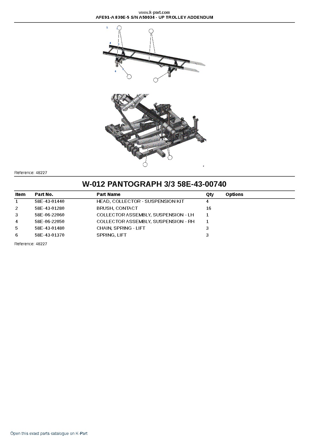 AFE91-A 830E-5 S/N A50034 – UP TROLLEY ADDENDUM – sample page 9 AFE91-A 830E-5 S/N A50034 – UP TROLLEY ADDENDUM – sample page 9