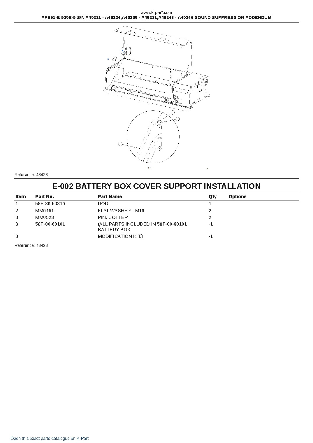 AFE91-B 930E-5 S/N A40221 – A40224,A40230 – A40231,A40243 – A40246 SOUND SUPPRESSION ADDENDUM – sample page 8 AFE91-B 930E-5 S/N A40221 – A40224,A40230 – A40231,A40243 – A40246 SOUND SUPPRESSION ADDENDUM – sample page 8