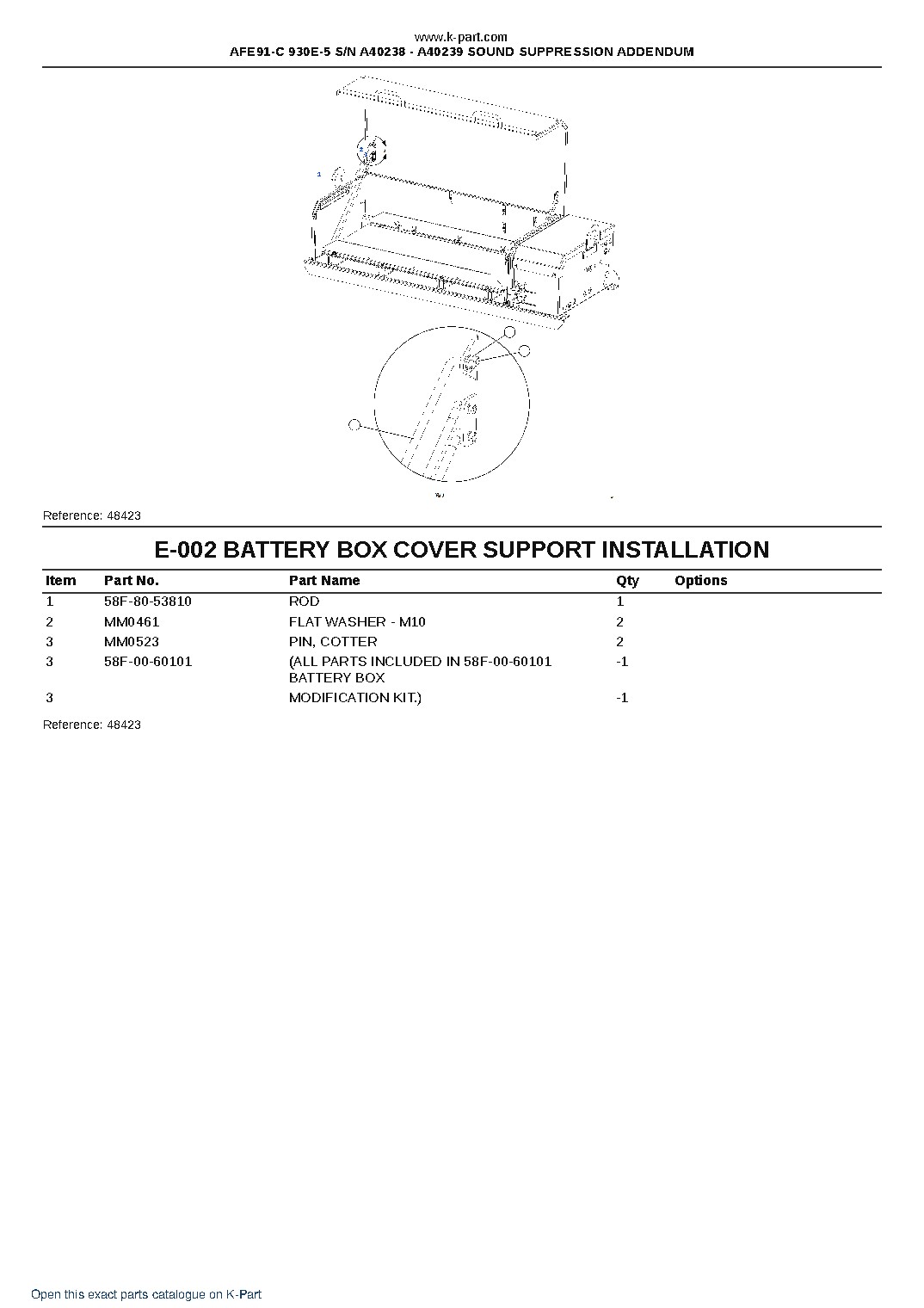 AFE91-C 930E-5 S/N A40238 – A40239 SOUND SUPPRESSION ADDENDUM – sample page 4 AFE91-C 930E-5 S/N A40238 – A40239 SOUND SUPPRESSION ADDENDUM – sample page 4
