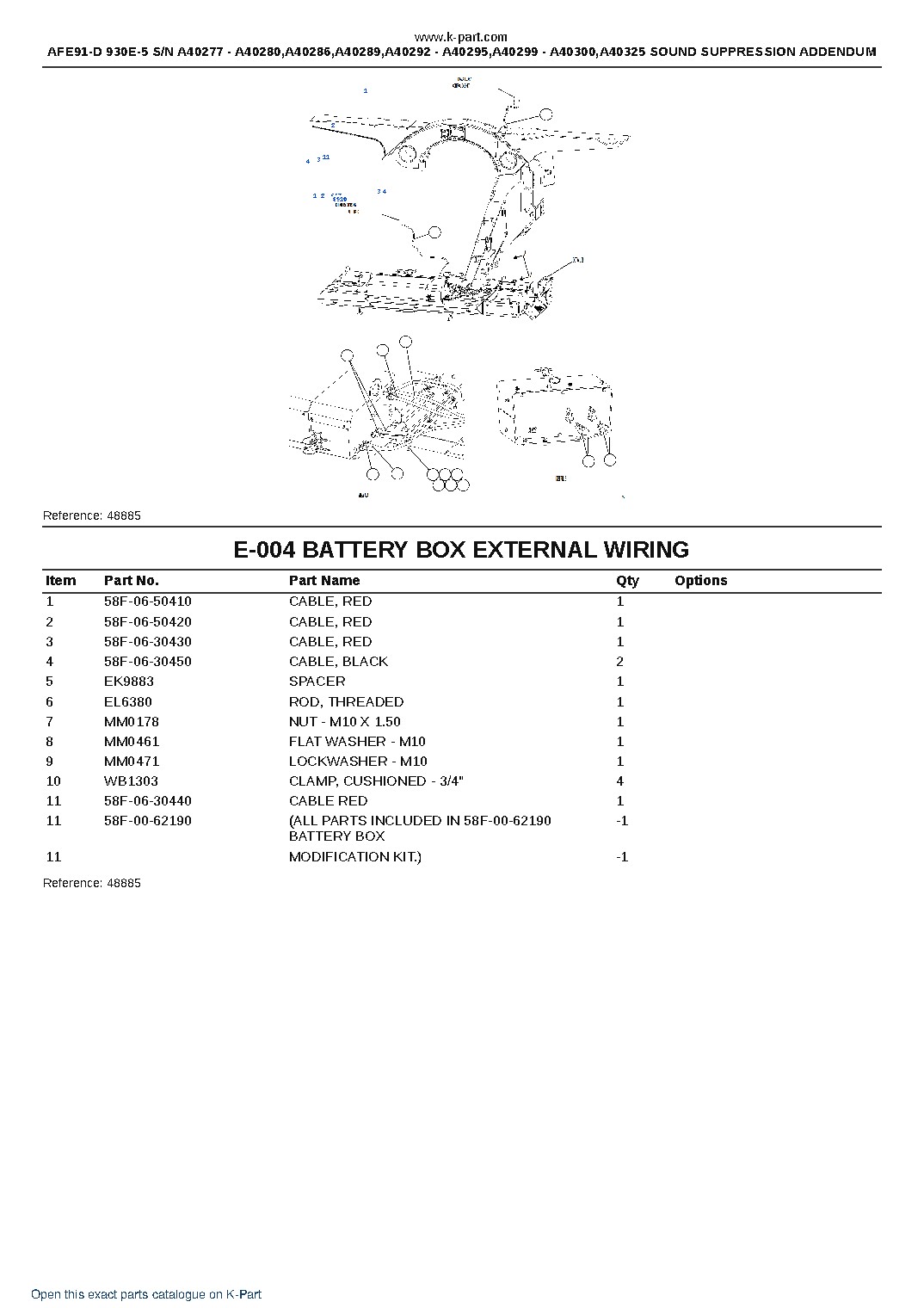 AFE91-D 930E-5 S/N A40277 – A40280,A40286,A40289,A40292 – A40295,A40299 – A40300,A40325  SOUND SUPPRESSION ADDENDUM – sample page 9
