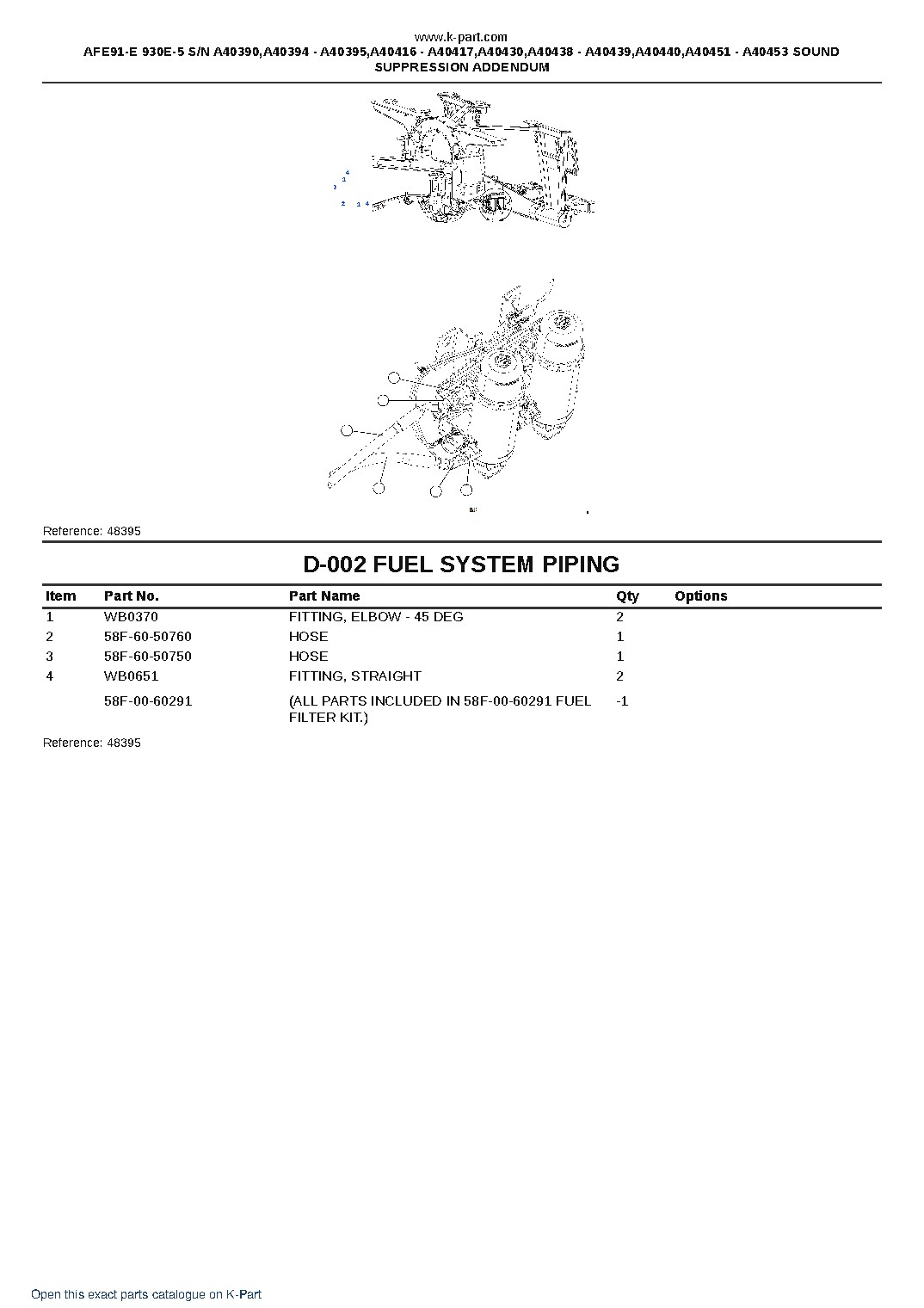AFE91-E 930E-5 S/N A40390,A40394 – A40395,A40416 – A40417,A40430,A40438 – A40439,A40440,A40451 – A40453 SOUND SUPPRESSION ADDENDUM – sample page 7 AFE91-E 930E-5 S/N A40390,A40394 – A40395,A40416 – A40417,A40430,A40438 – A40439,A40440,A40451 – A40453 SOUND SUPPRESSION ADDENDUM – sample page 7