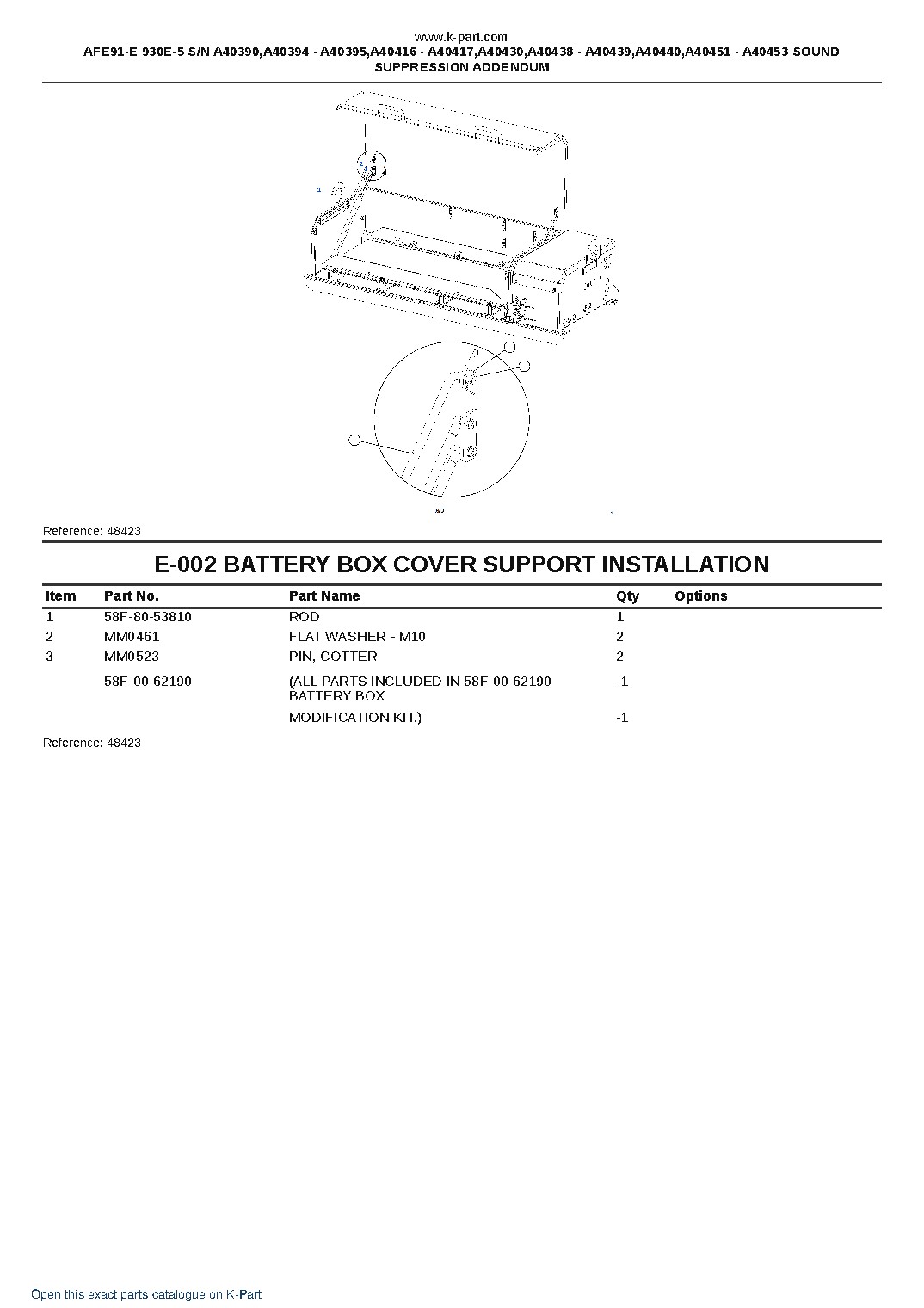 AFE91-E 930E-5 S/N A40390,A40394 – A40395,A40416 – A40417,A40430,A40438 – A40439,A40440,A40451 – A40453 SOUND SUPPRESSION ADDENDUM – sample page 8 AFE91-E 930E-5 S/N A40390,A40394 – A40395,A40416 – A40417,A40430,A40438 – A40439,A40440,A40451 – A40453 SOUND SUPPRESSION ADDENDUM – sample page 8