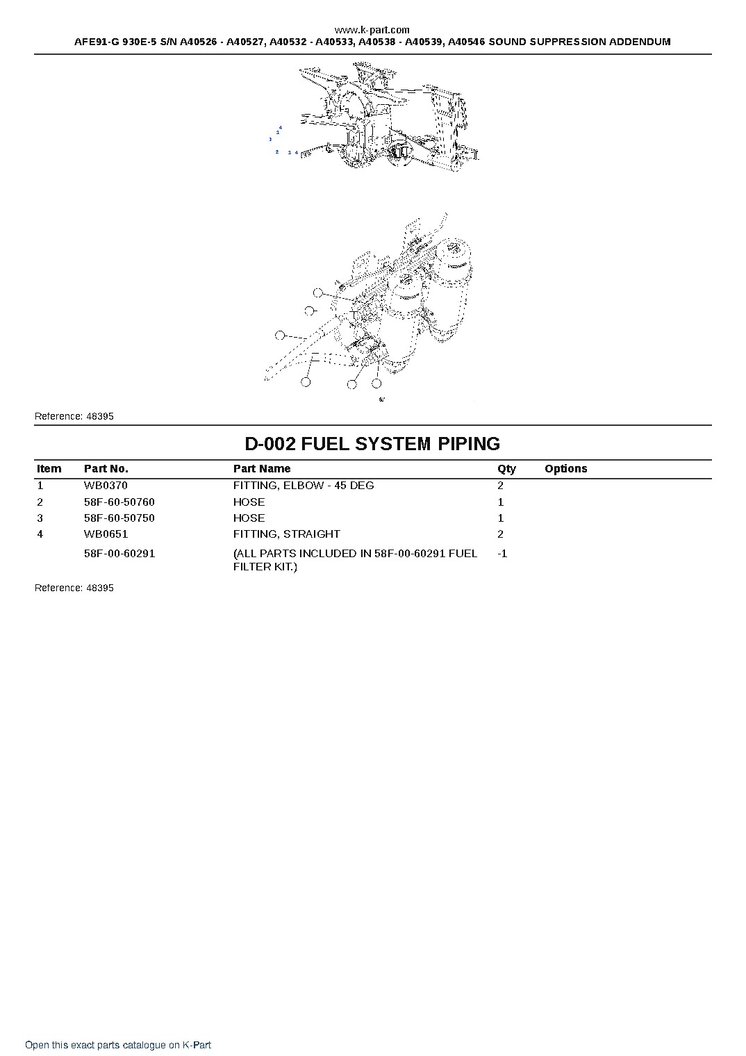 AFE91-G 930E-5 S/N A40526 – A40527, A40532 – A40533, A40538 – A40539, A40546  SOUND SUPPRESSION ADDENDUM – sample page 7