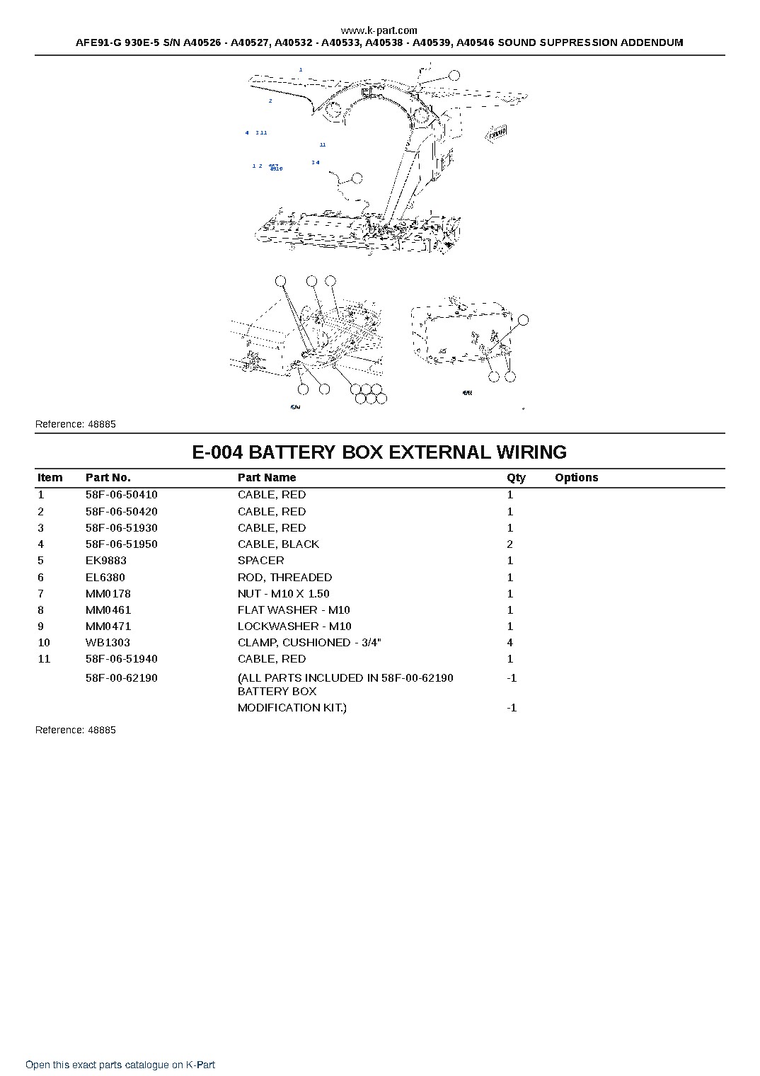 AFE91-G 930E-5 S/N A40526 – A40527, A40532 – A40533, A40538 – A40539, A40546  SOUND SUPPRESSION ADDENDUM – sample page 9