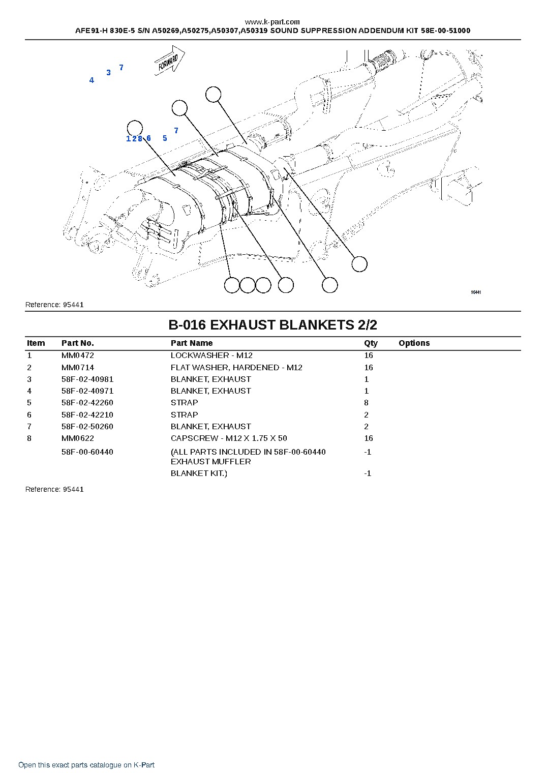 AFE91-H 830E-5 S/N A50269,A50275,A50307,A50319 SOUND SUPPRESSION ADDENDUM KIT 58E-00-51000 – sample page 10 AFE91-H 830E-5 S/N A50269,A50275,A50307,A50319 SOUND SUPPRESSION ADDENDUM KIT 58E-00-51000 – sample page 10