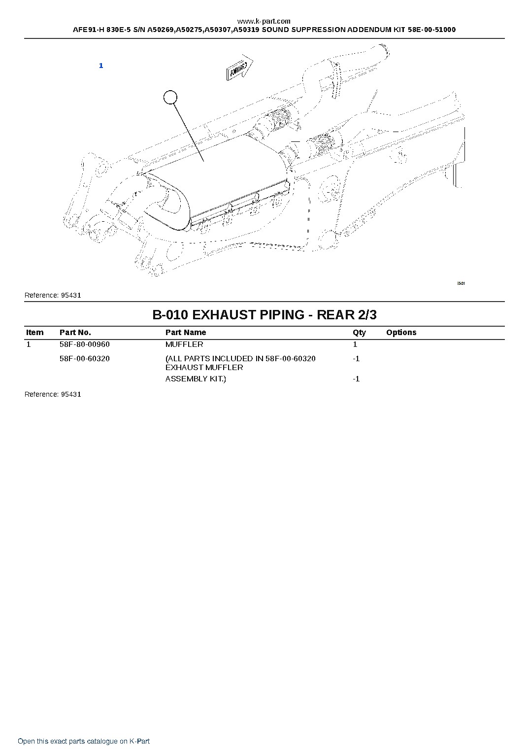 AFE91-H 830E-5 S/N A50269,A50275,A50307,A50319 SOUND SUPPRESSION ADDENDUM KIT 58E-00-51000 – sample page 7 AFE91-H 830E-5 S/N A50269,A50275,A50307,A50319 SOUND SUPPRESSION ADDENDUM KIT 58E-00-51000 – sample page 7