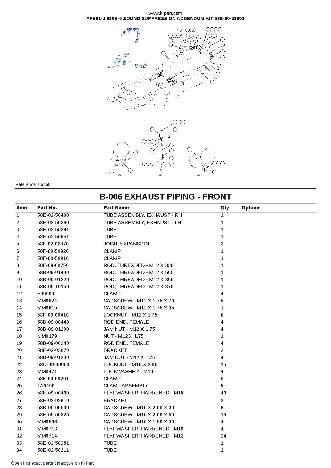 AFE91-J 830E-5 SOUND SUPPRESSION ADDENDUM KIT 58E-00-51001 – sample page 4 AFE91-J 830E-5 SOUND SUPPRESSION ADDENDUM KIT 58E-00-51001 – sample page 4