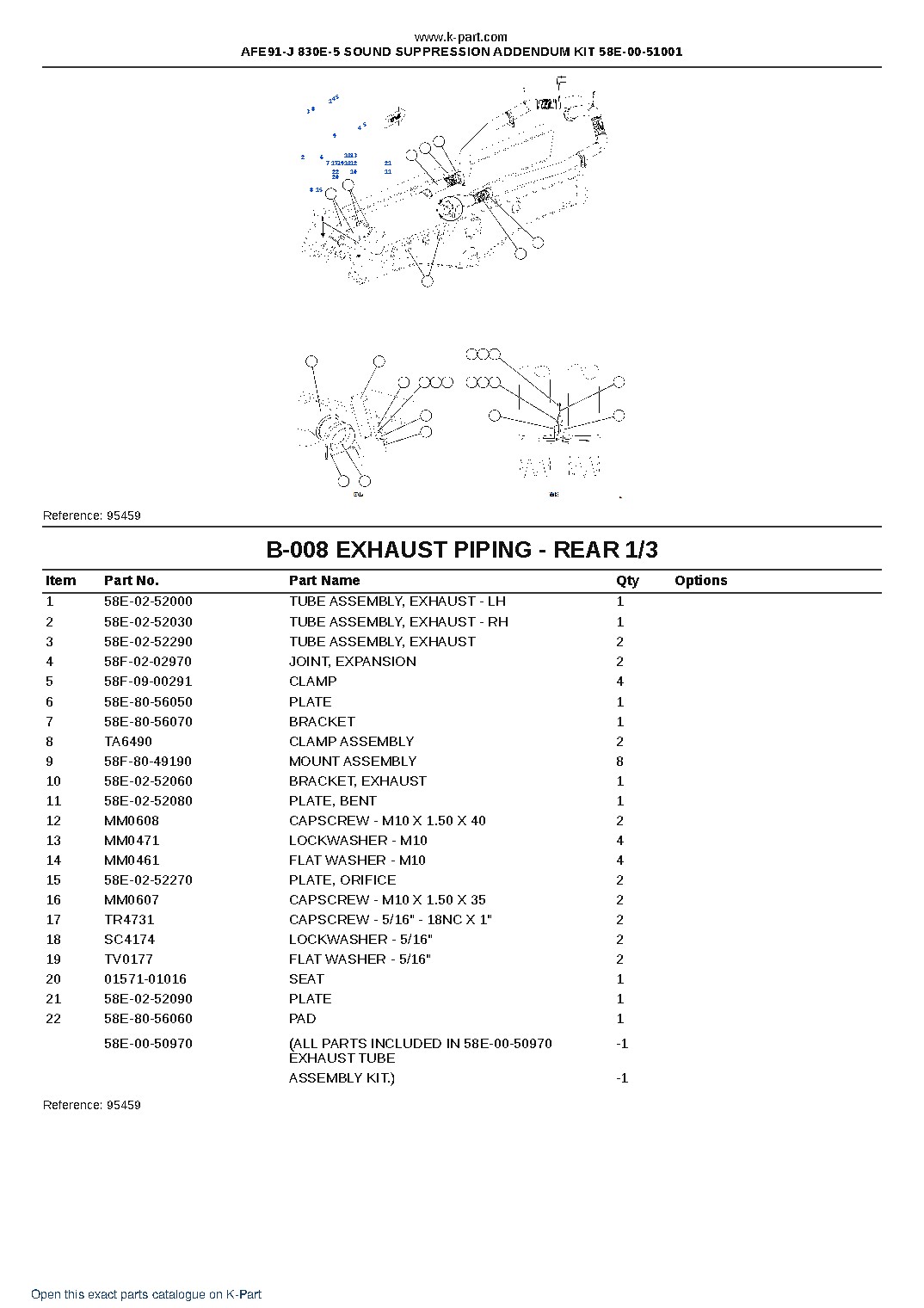AFE91-J 830E-5 SOUND SUPPRESSION ADDENDUM KIT 58E-00-51001 – sample page 6 AFE91-J 830E-5 SOUND SUPPRESSION ADDENDUM KIT 58E-00-51001 – sample page 6