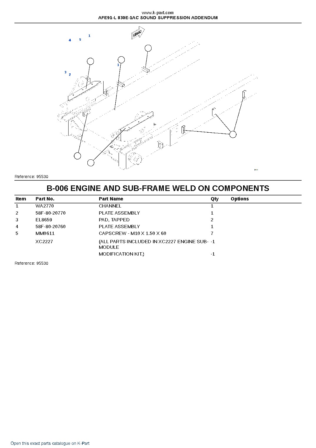 AFE91-L 830E-1AC SOUND SUPPRESSION ADDENDUM – sample page 3 AFE91-L 830E-1AC SOUND SUPPRESSION ADDENDUM – sample page 3