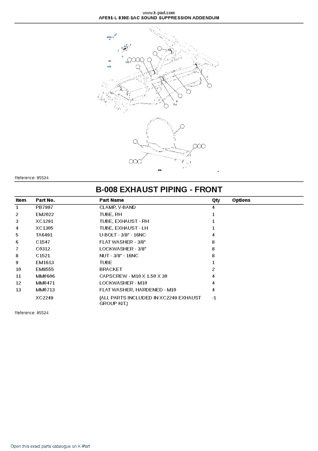 AFE91-L 830E-1AC SOUND SUPPRESSION ADDENDUM – sample page 4 AFE91-L 830E-1AC SOUND SUPPRESSION ADDENDUM – sample page 4