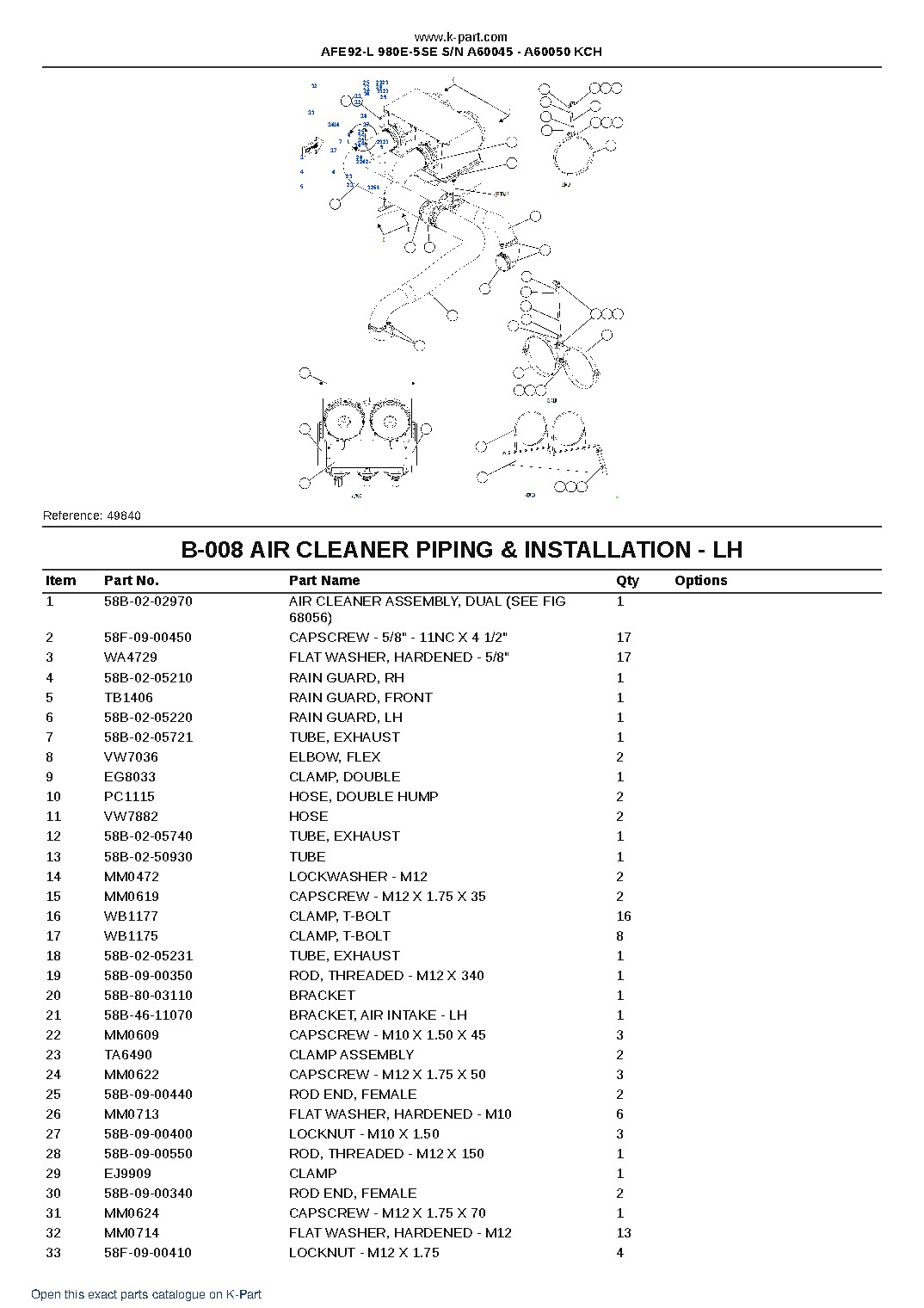 AFE92-L 980E-5SE S/N A60045 – A60050  KCH – sample page 4