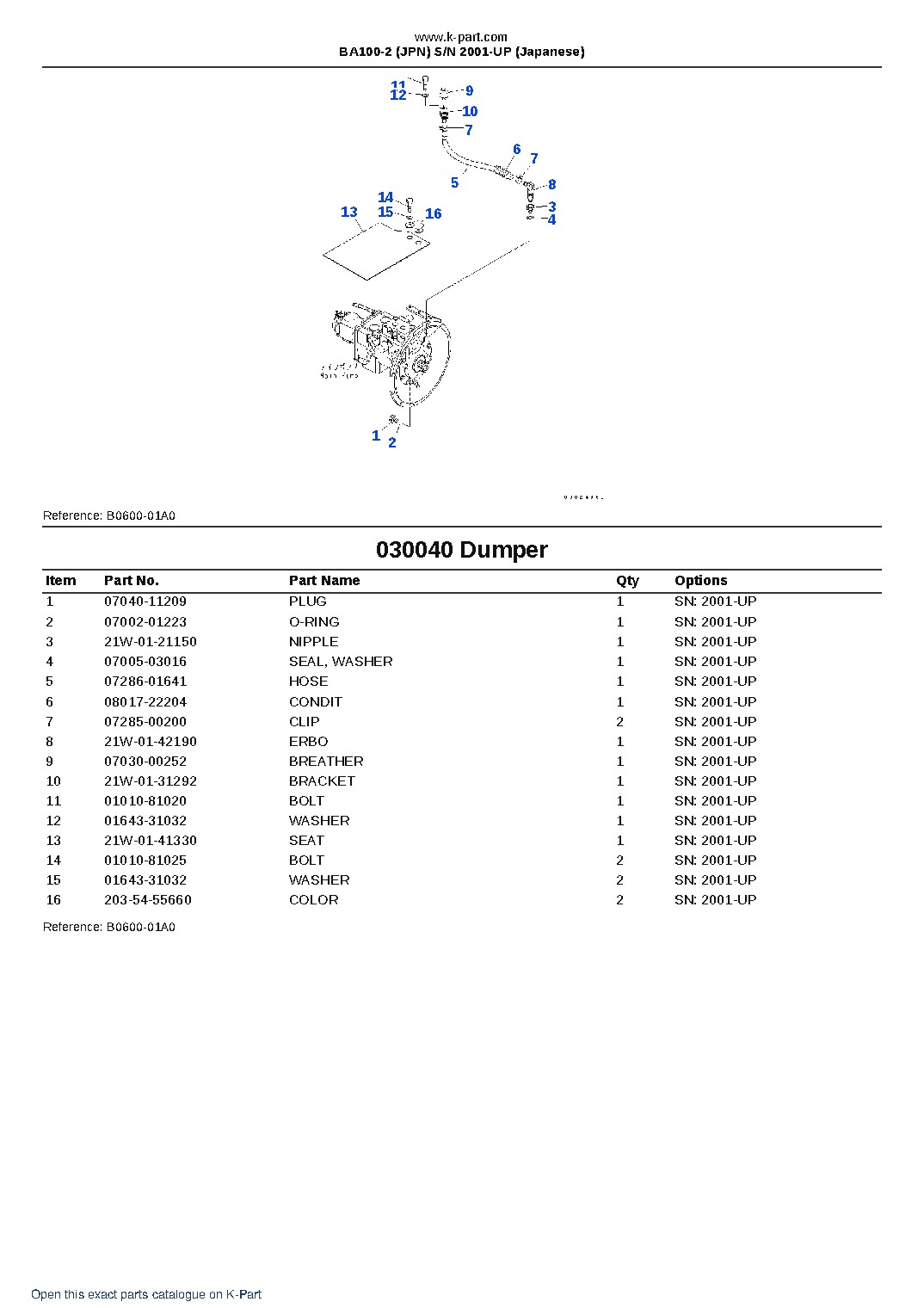 BA100-2 (JPN)  S/N 2001-UP (Japanese) – sample page 4