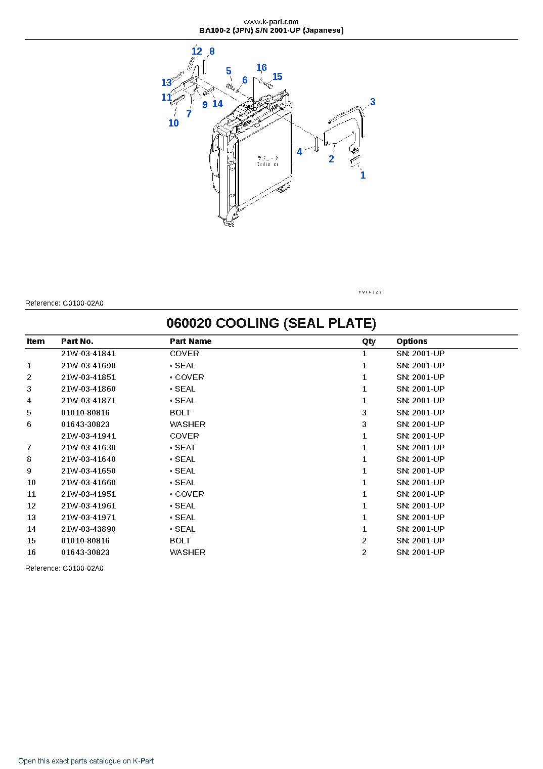 BA100-2 (JPN)  S/N 2001-UP (Japanese) – sample page 6