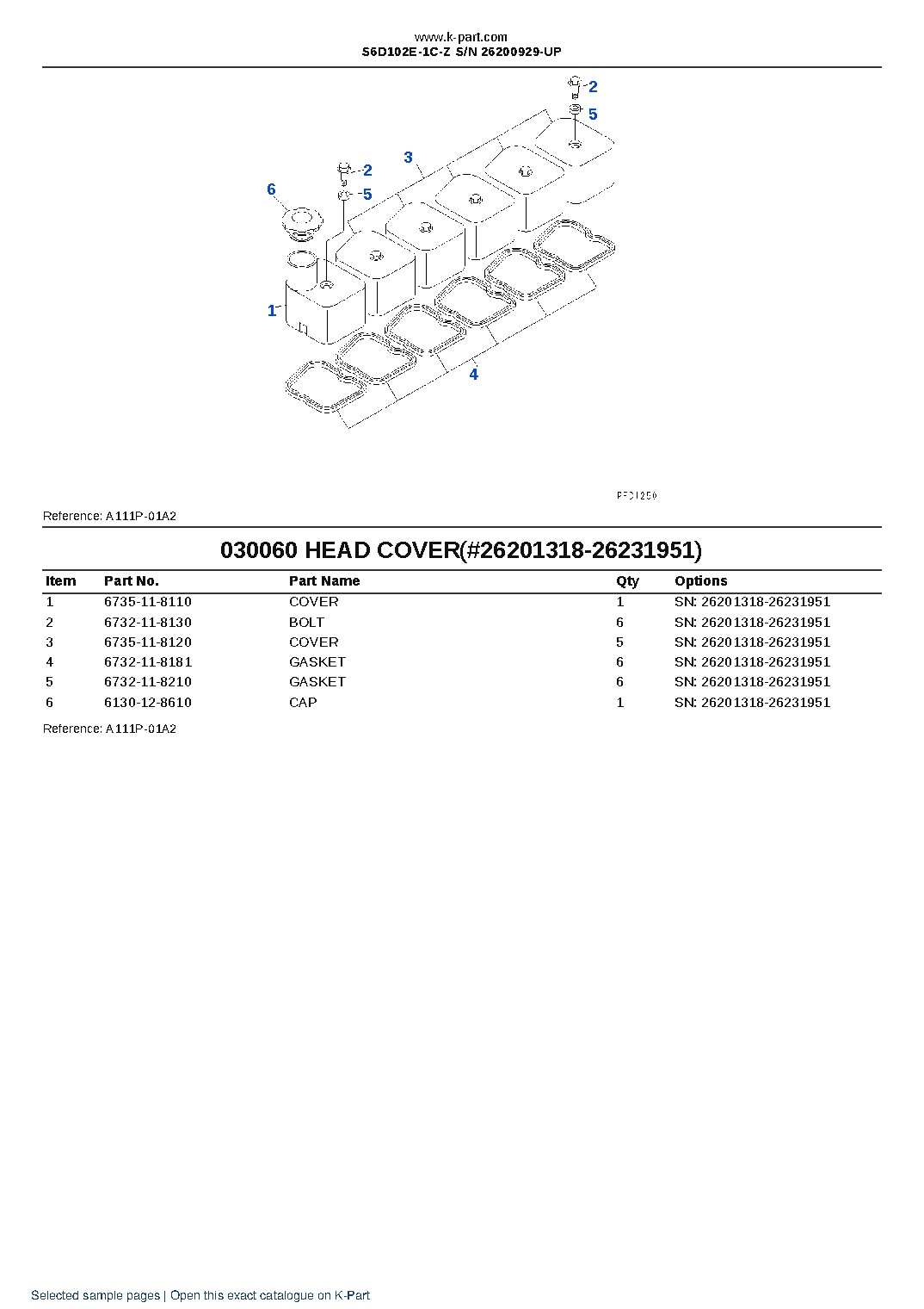 S6D102E-1C-Z S/N 26200929-UP – sample page 5 S6D102E-1C-Z S/N 26200929-UP – sample page 5