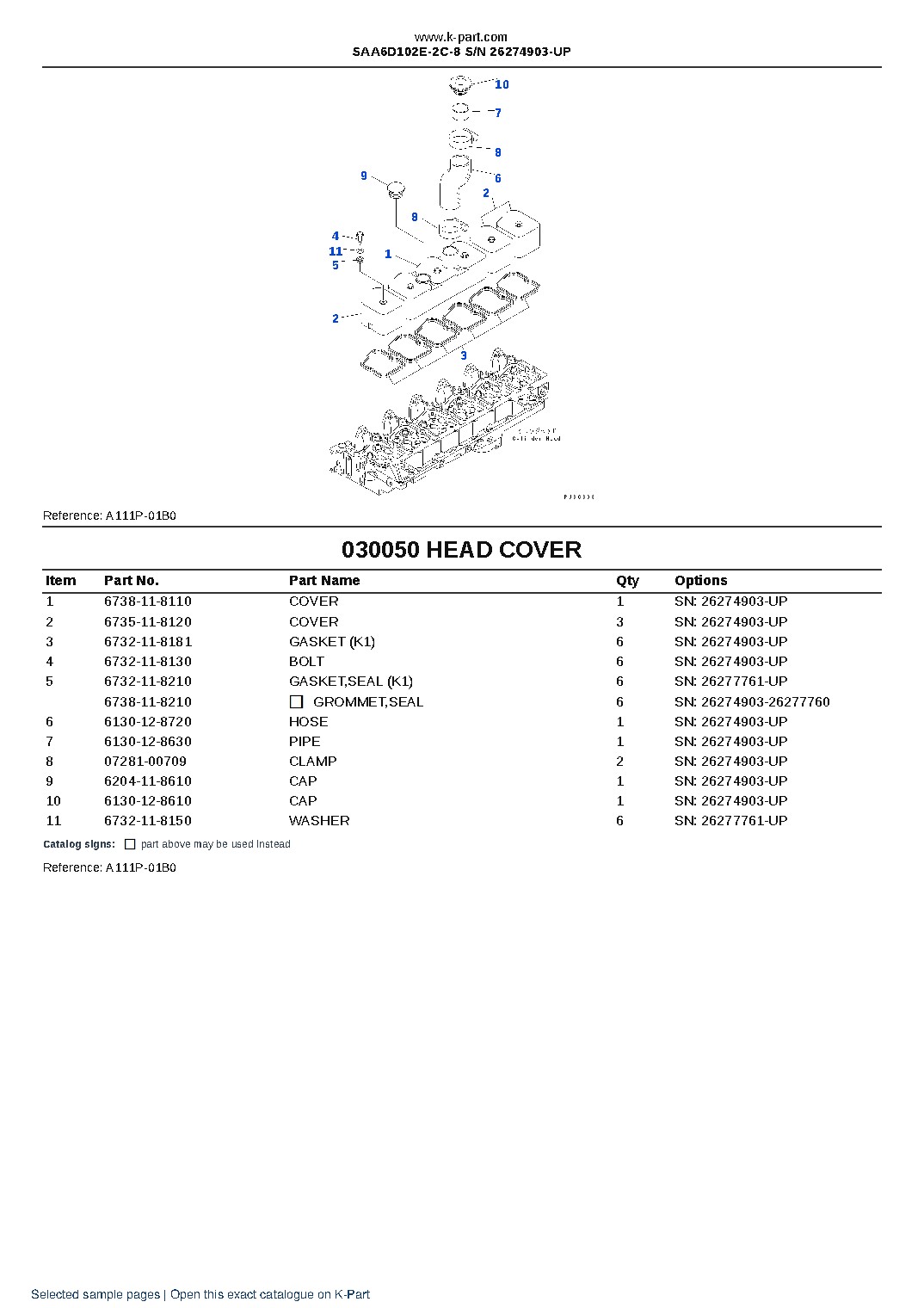 SAA6D102E-2C-8 S/N 26274903-UP – sample page 4 SAA6D102E-2C-8 S/N 26274903-UP – sample page 4
