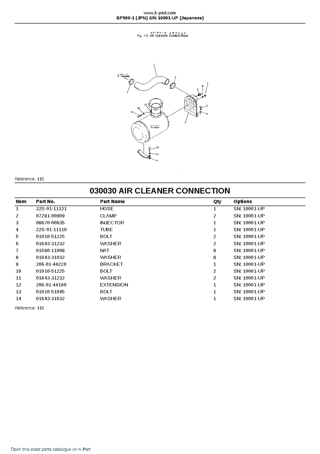 BP500-1 (JPN) S/N 10001-UP (Japanese) – sample page 3 BP500-1 (JPN) S/N 10001-UP (Japanese) – sample page 3