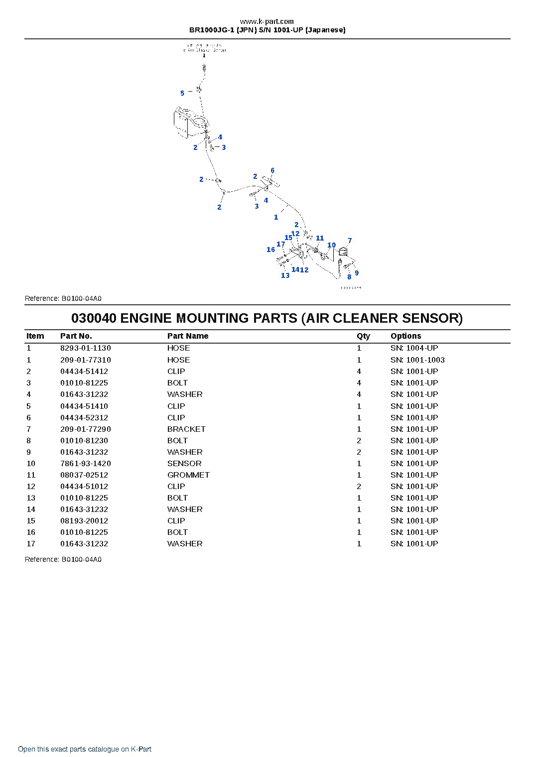 BR1000JG-1 (JPN) S/N 1001-UP (Japanese) – sample page 5 BR1000JG-1 (JPN) S/N 1001-UP (Japanese) – sample page 5